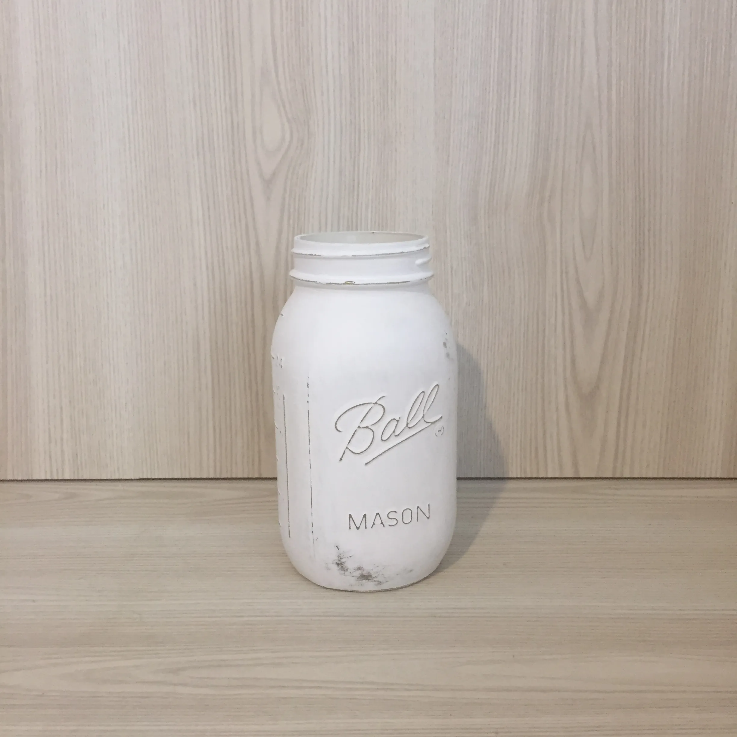 Ball Mason Jar - Painted White