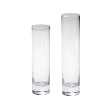 Plain Glass Bud Vase - two heights