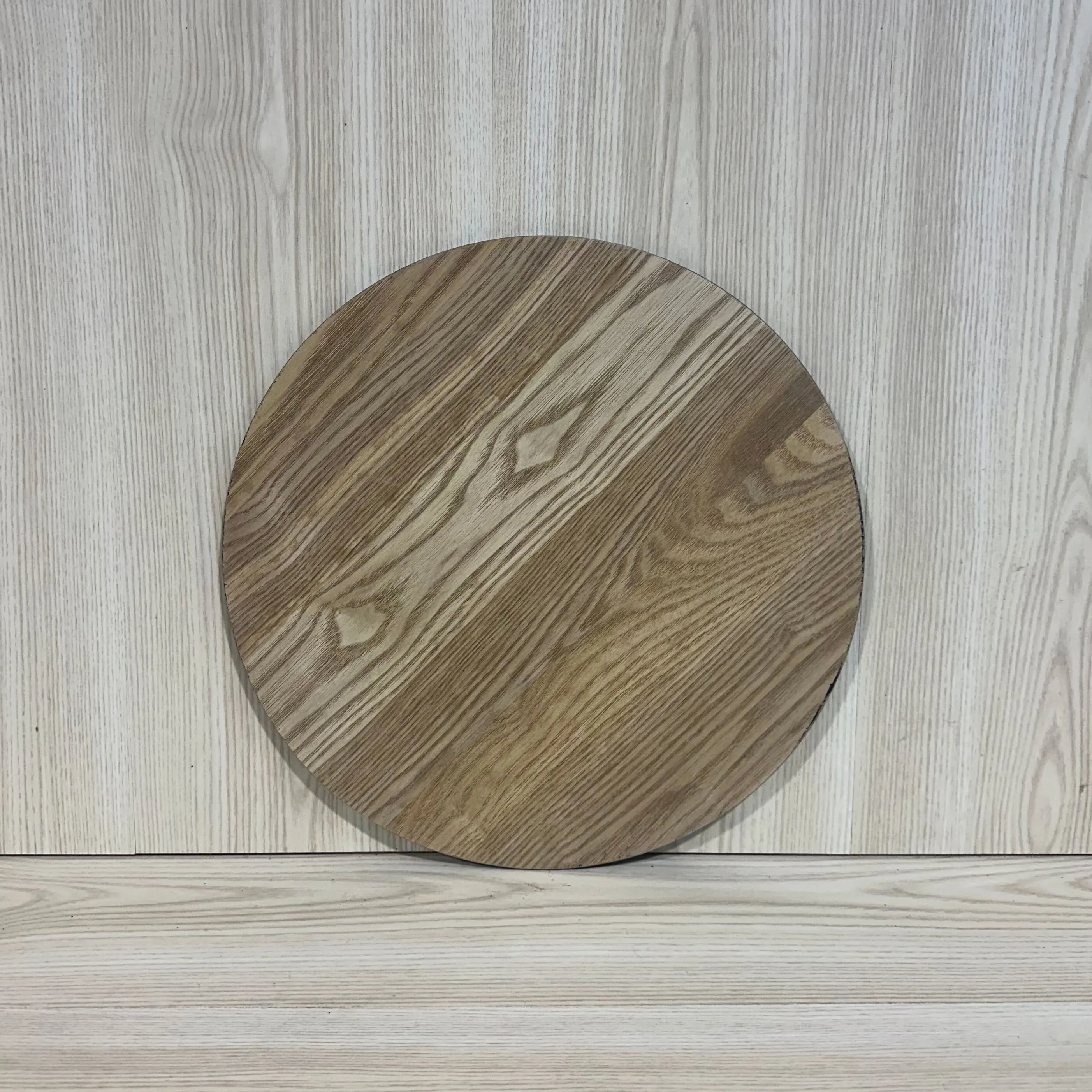 Reversible Round Placemat - Black/Natural