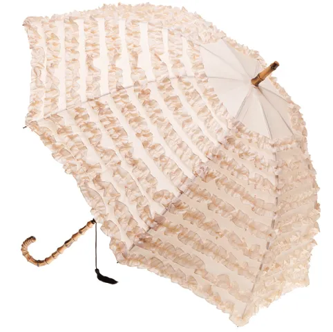 Fifi Frilly Umbrella - Beige