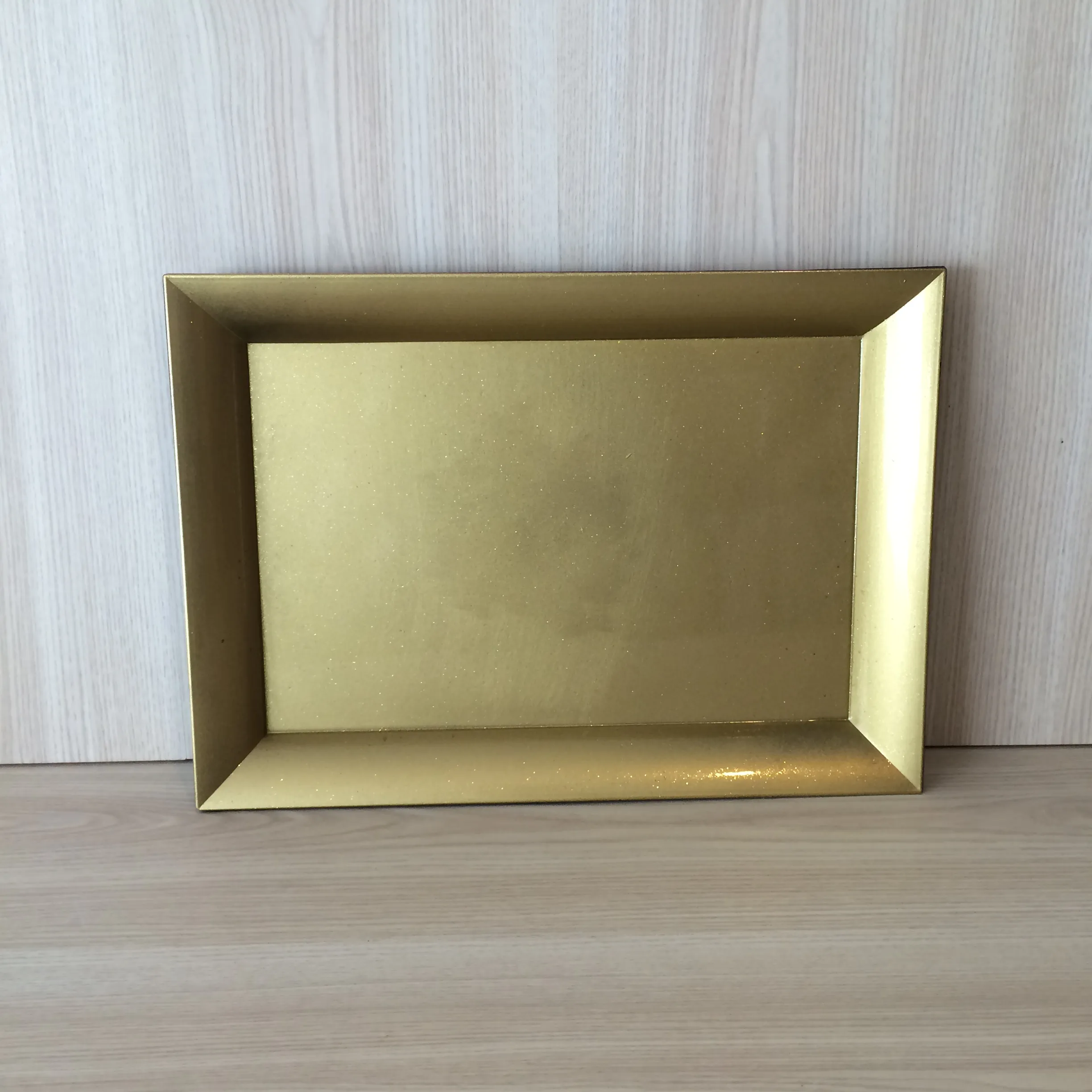 Glitter Rectangle Platter - Gold