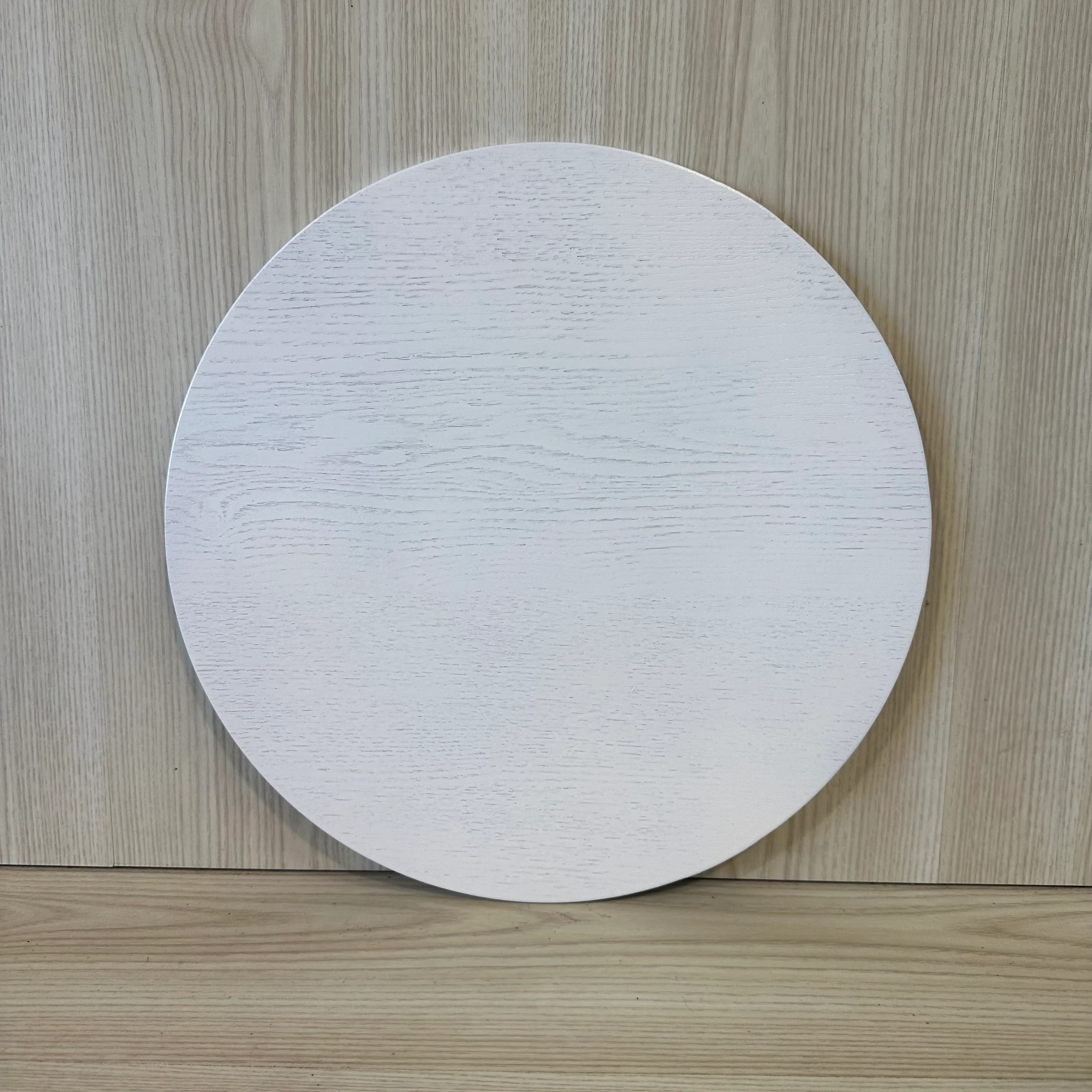 Reversible Round Placemat - White/Natural