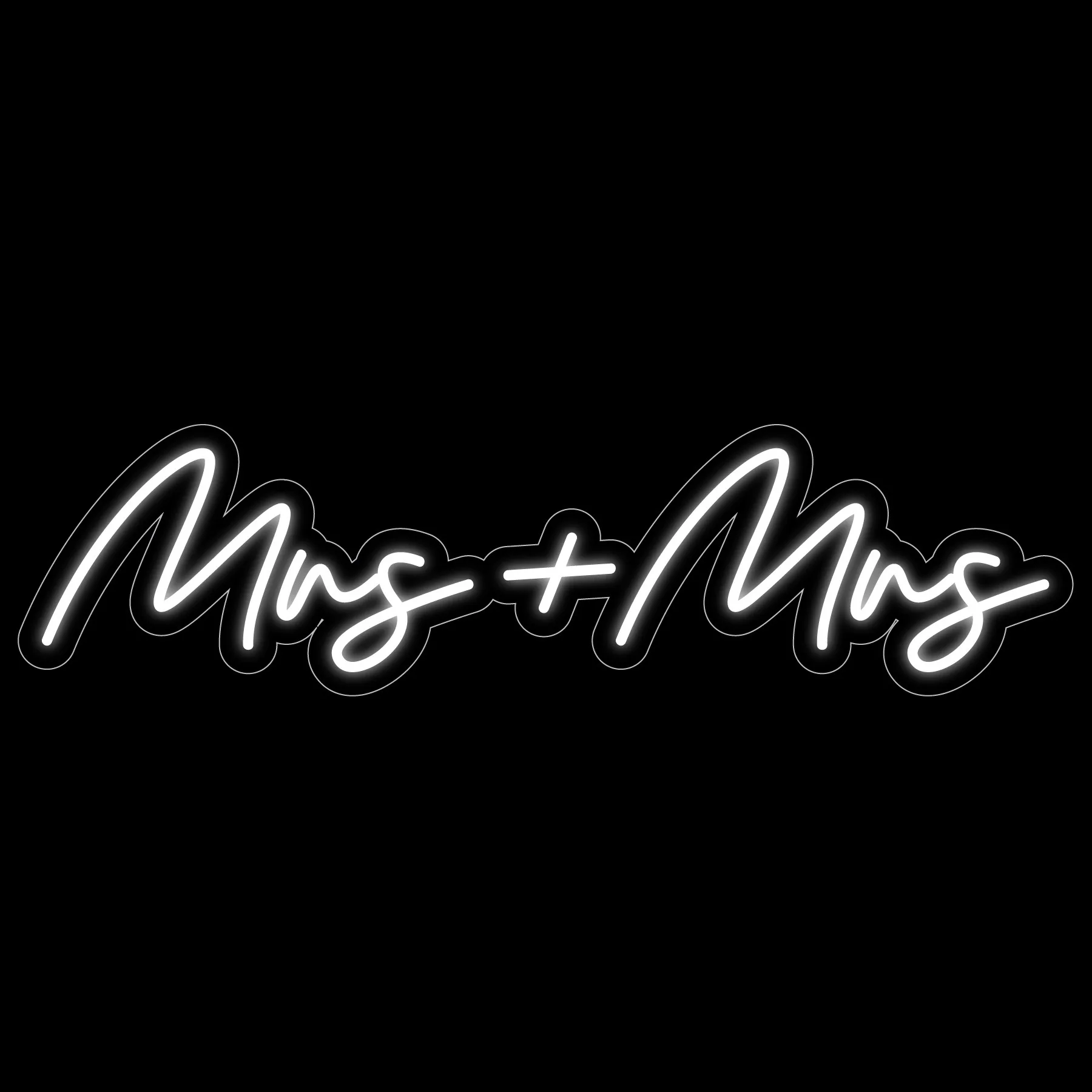 Mrs + Mrs Neon Sign