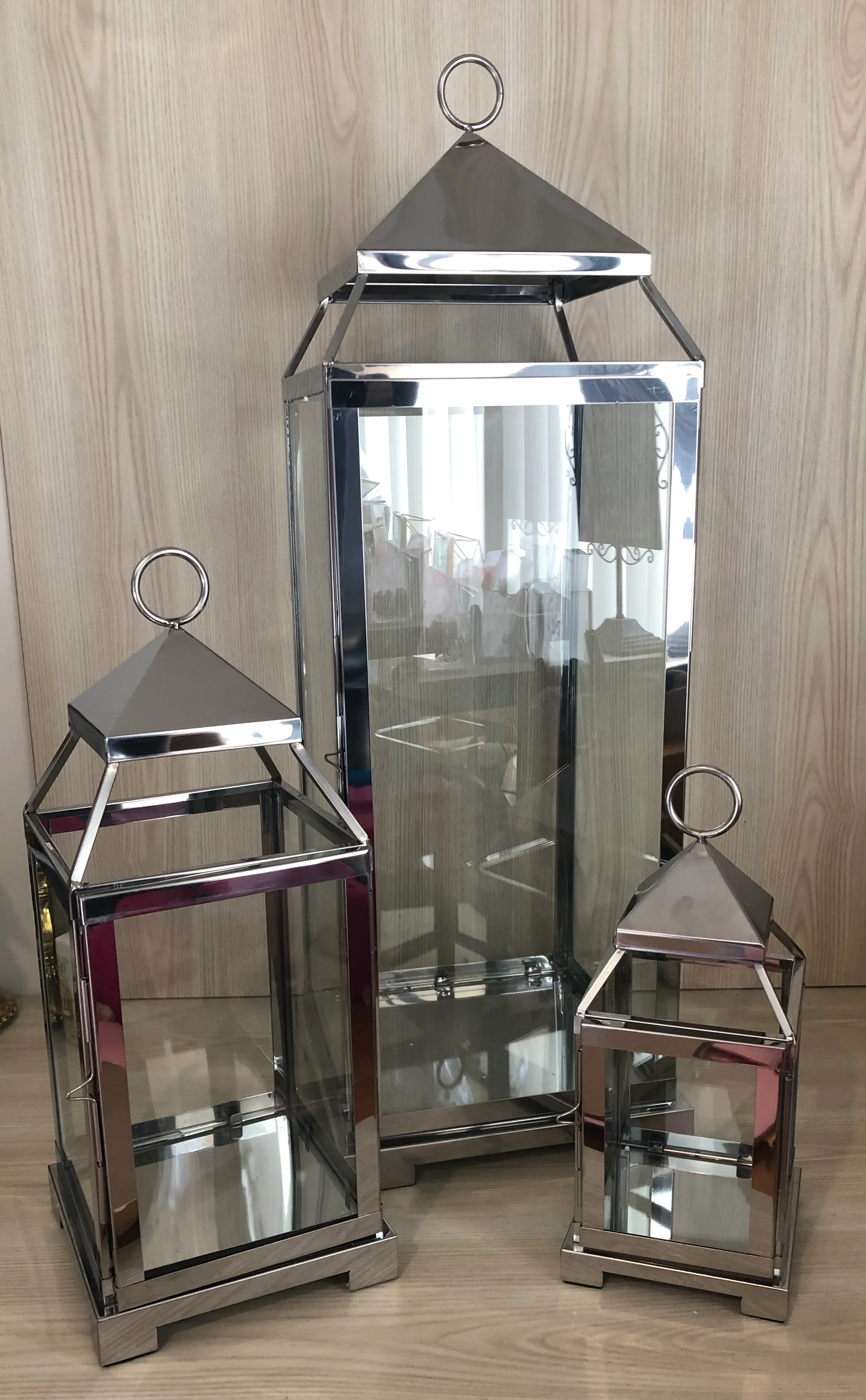 Nickel Lanterns- three sizes