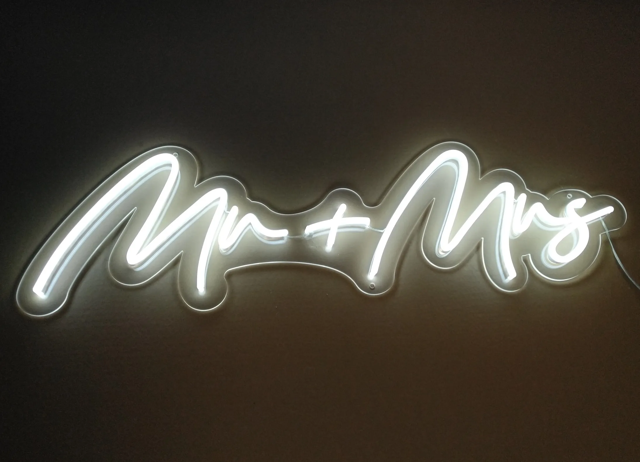 Mr + Mrs Neon Sign