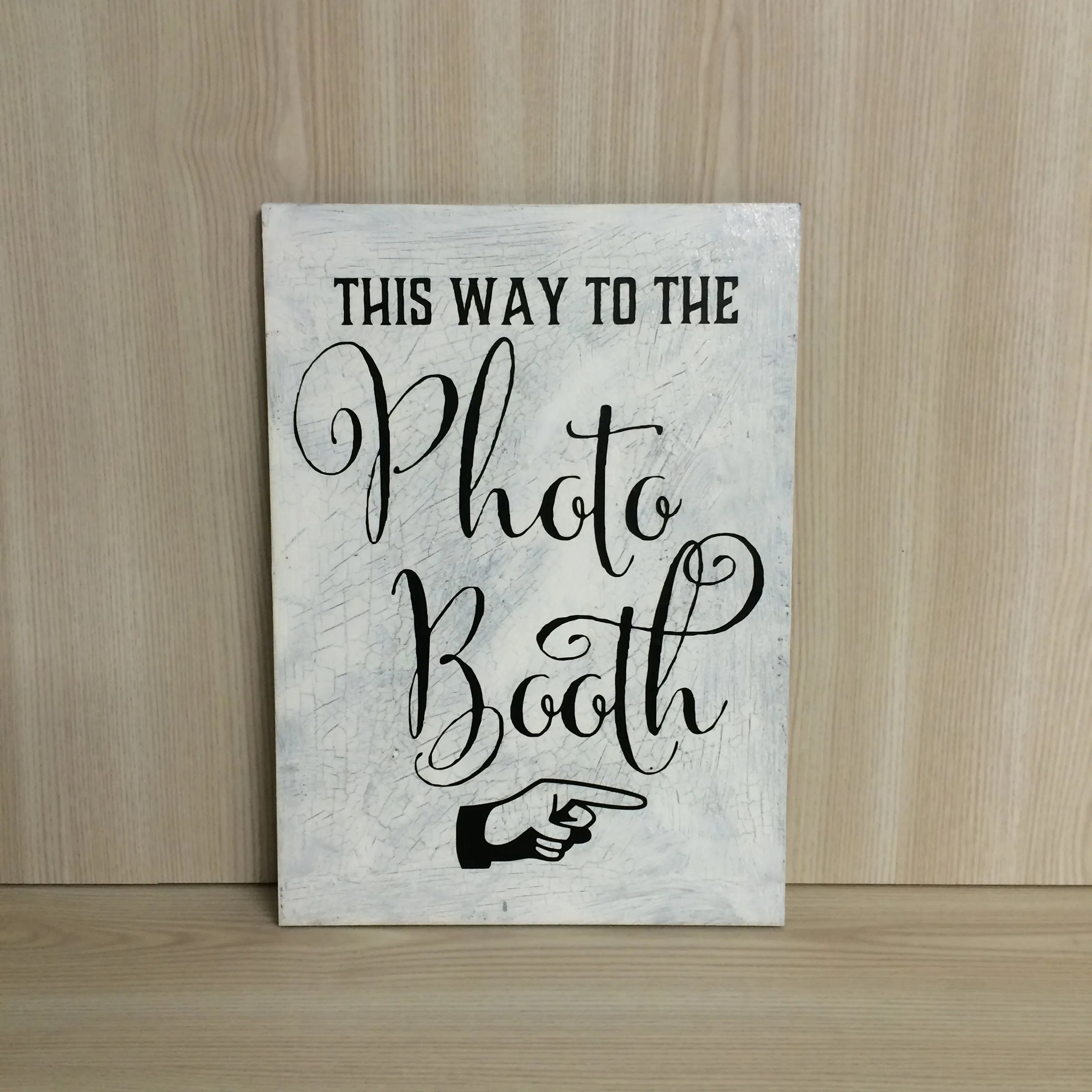 Antique Painted Photo Booth Sign