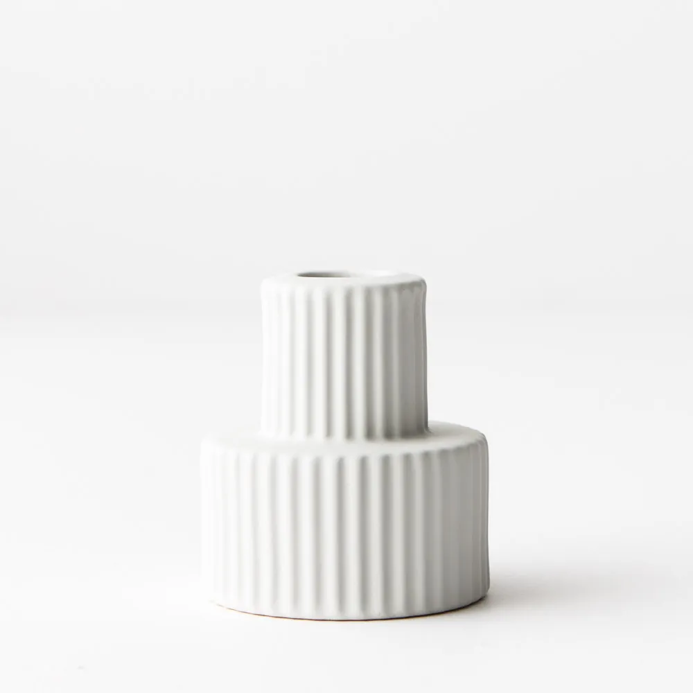Linear Candle Holder - White