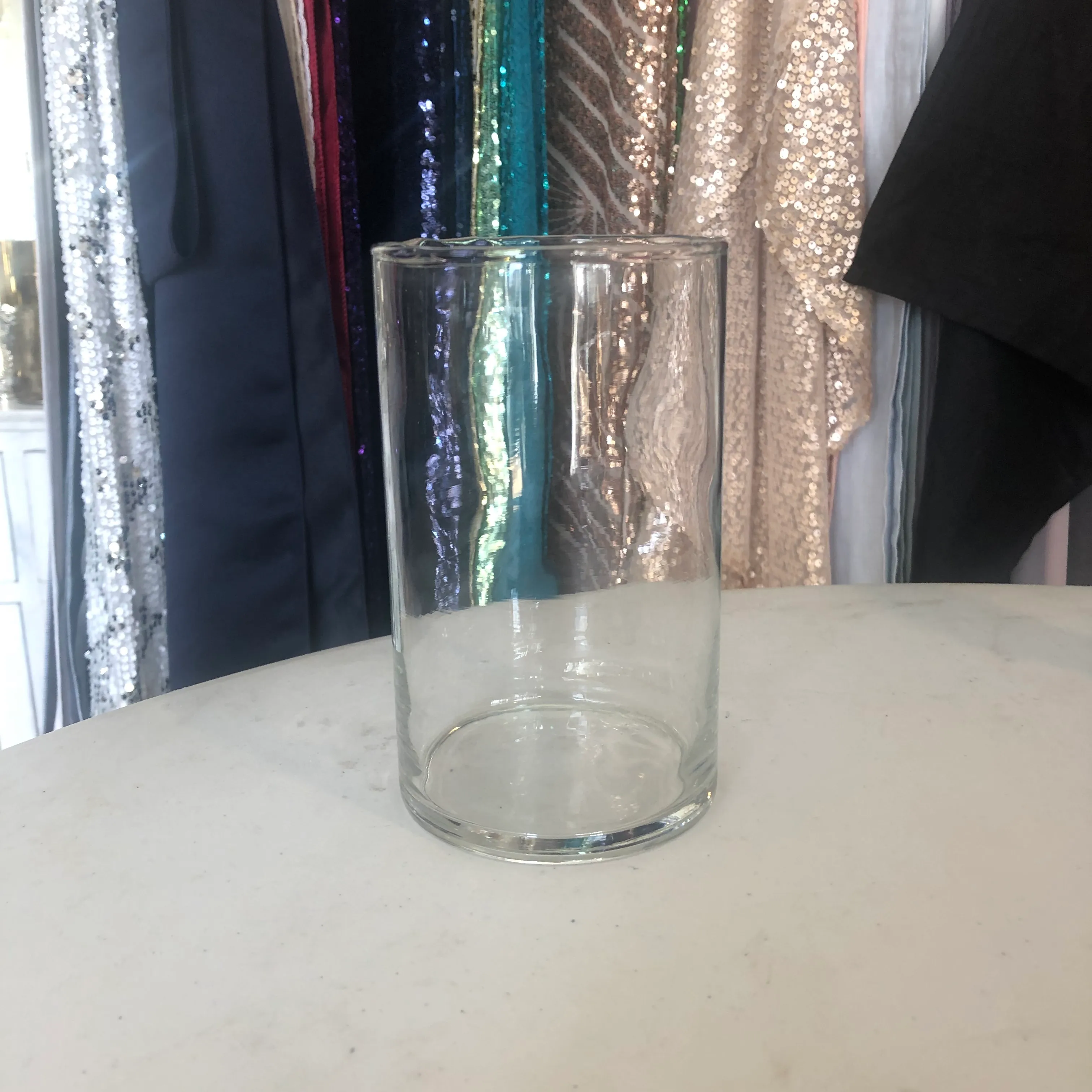 Cylinder Vase 8x15cmH - Clear