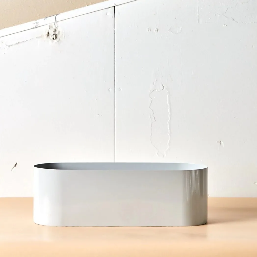 Love Boat XL Trough Vessel - Fog Grey