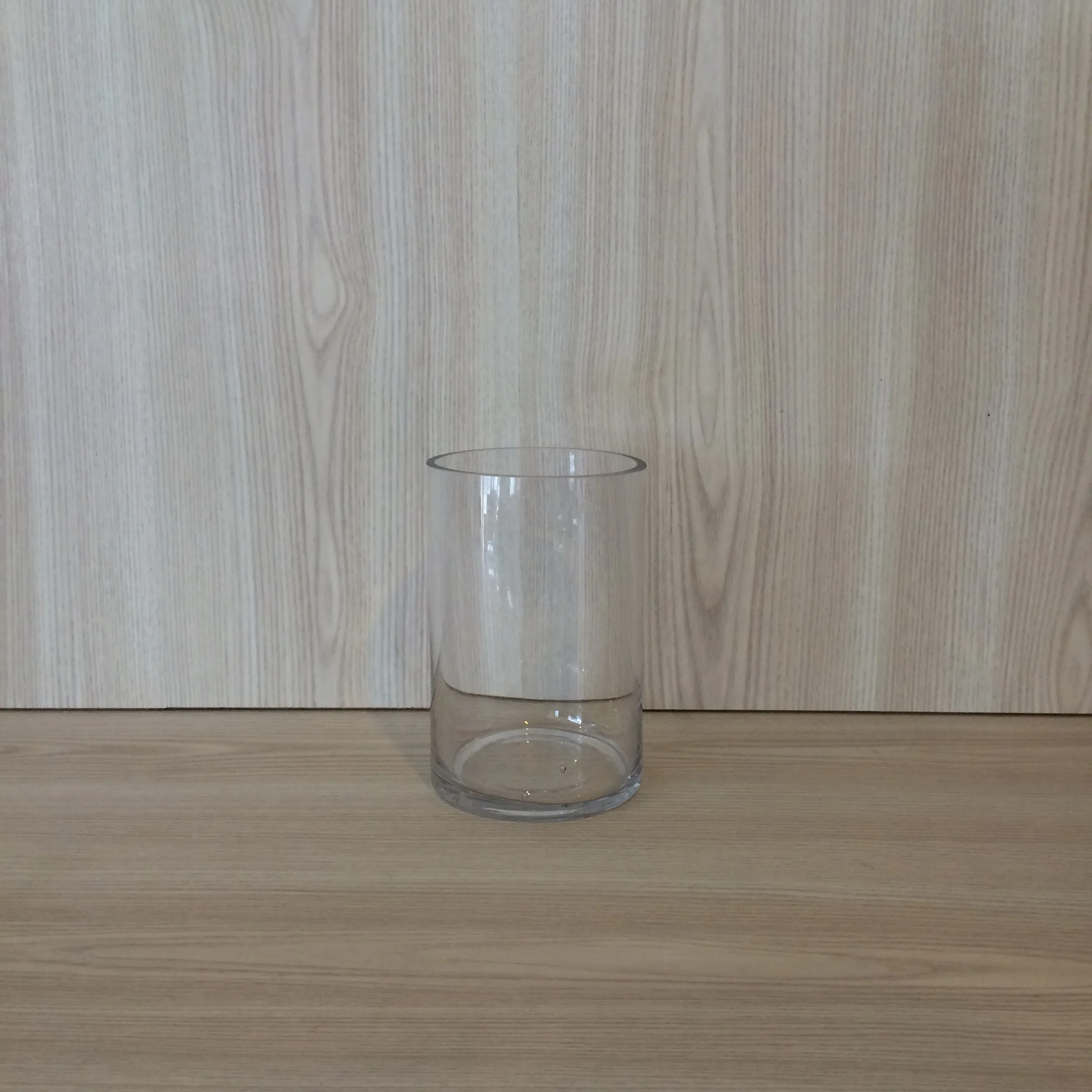 Cylinder Vase 10x15cmH - Clear
