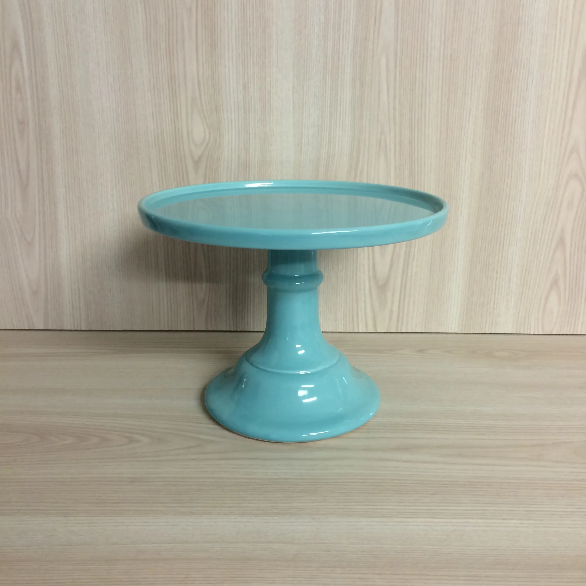Pedestal Cake Stand Aqua