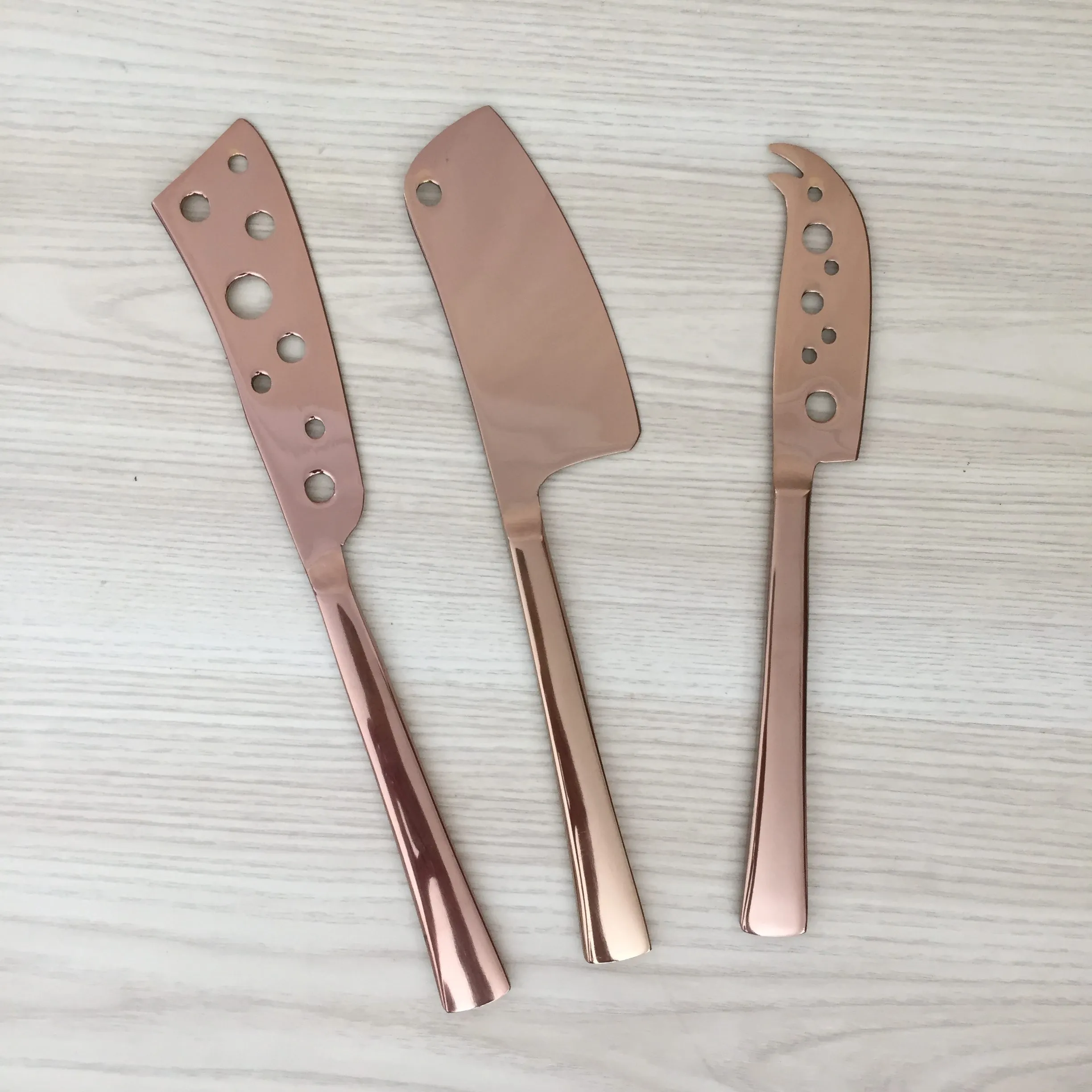 Shiny Copper Cheese Knife - 3 designs