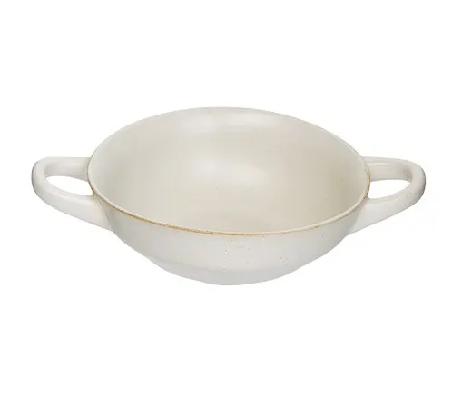 Artifact Double Handled Bowl White