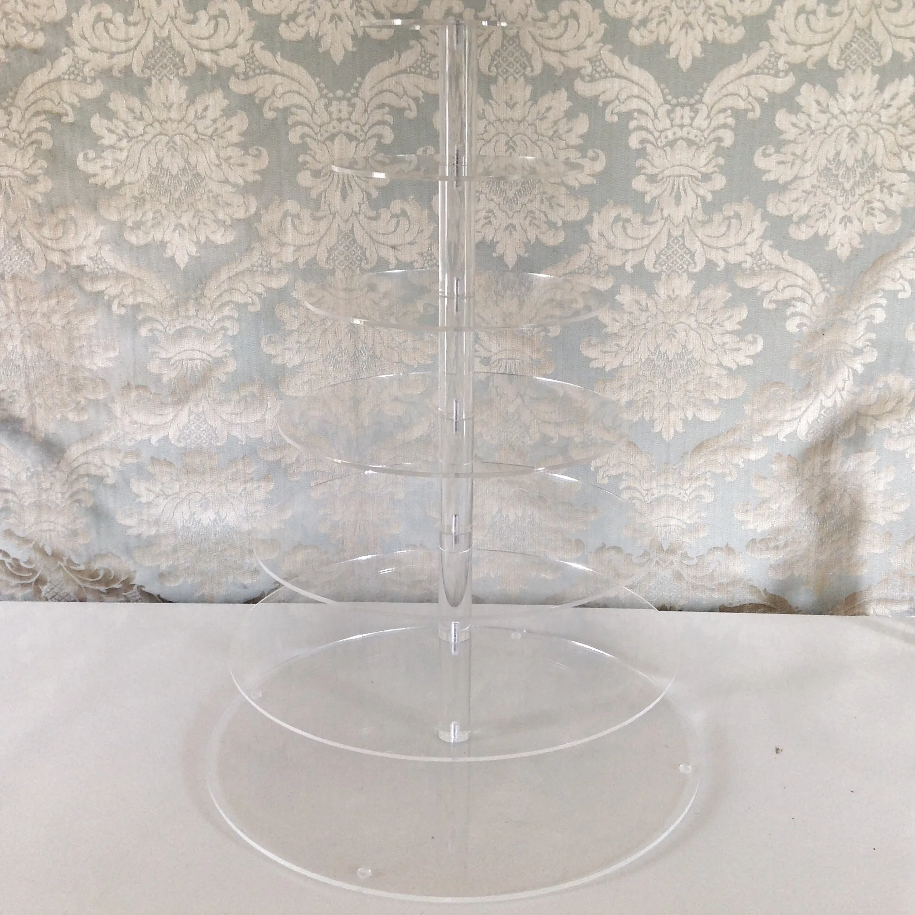 Clear Acrylic Cupcake Stand - 7 Tier