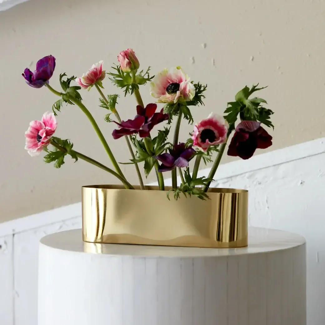 Love Boat Vases Brass - two sizes