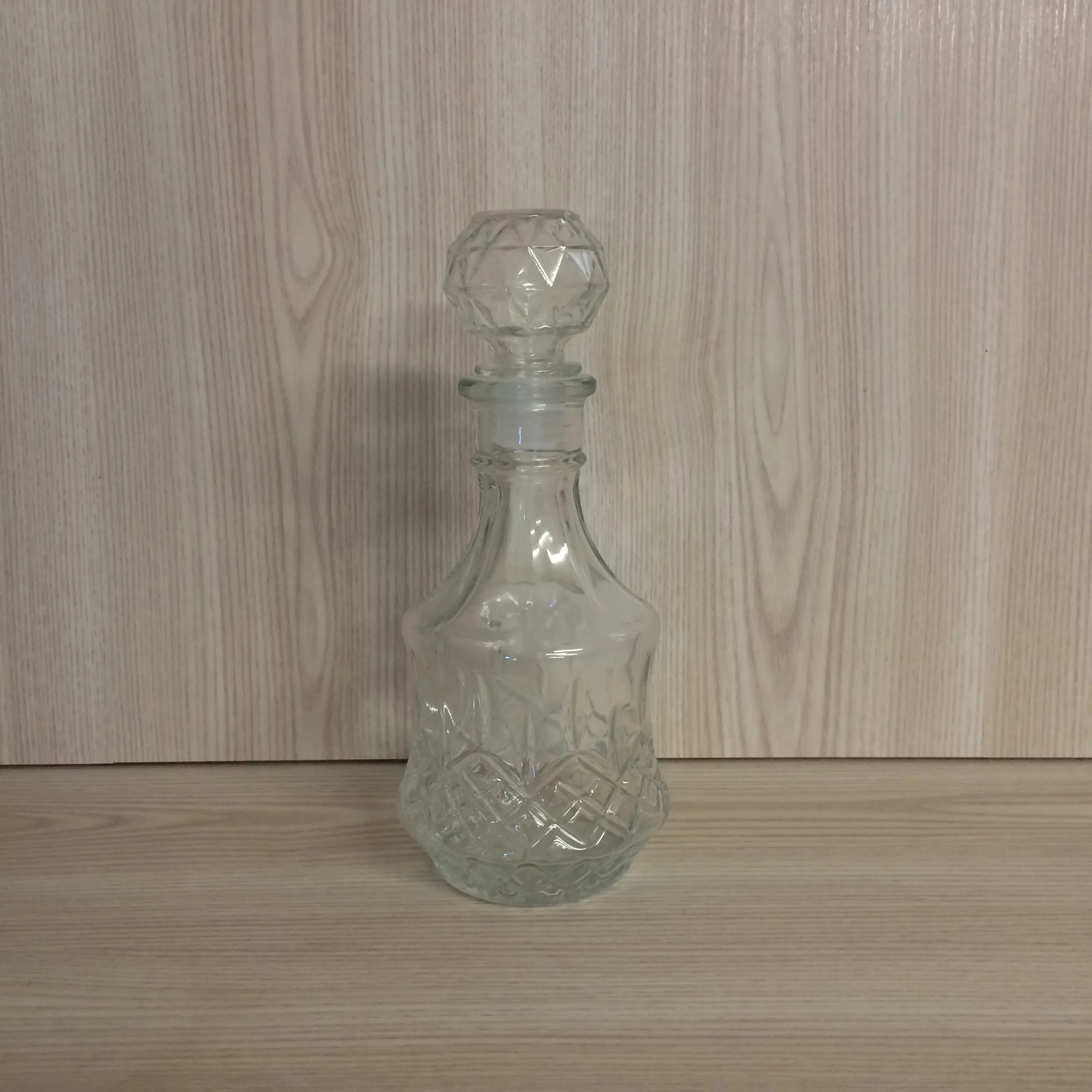 Crystal Cut Round Decanter