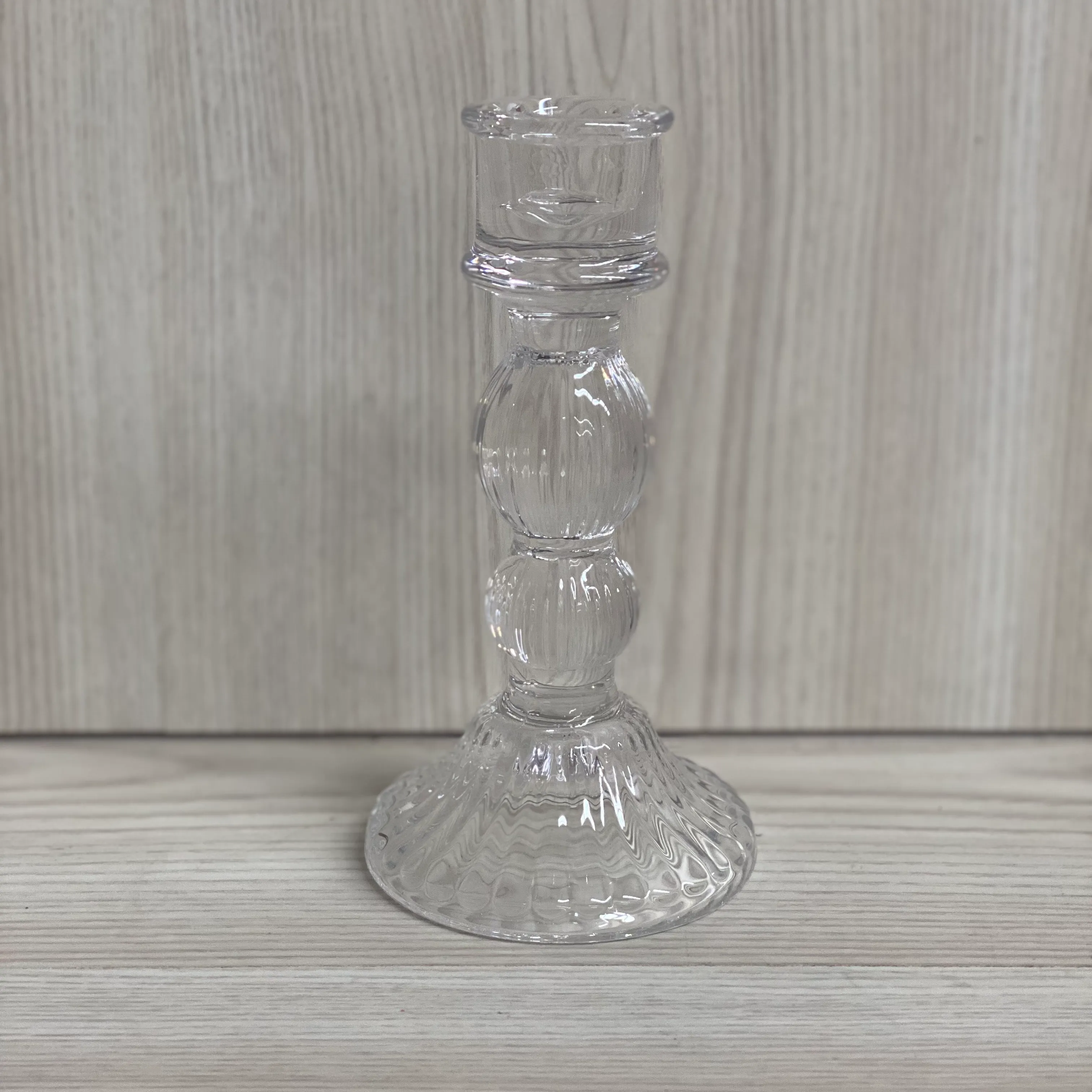 Vintage Style Glass Candlestick