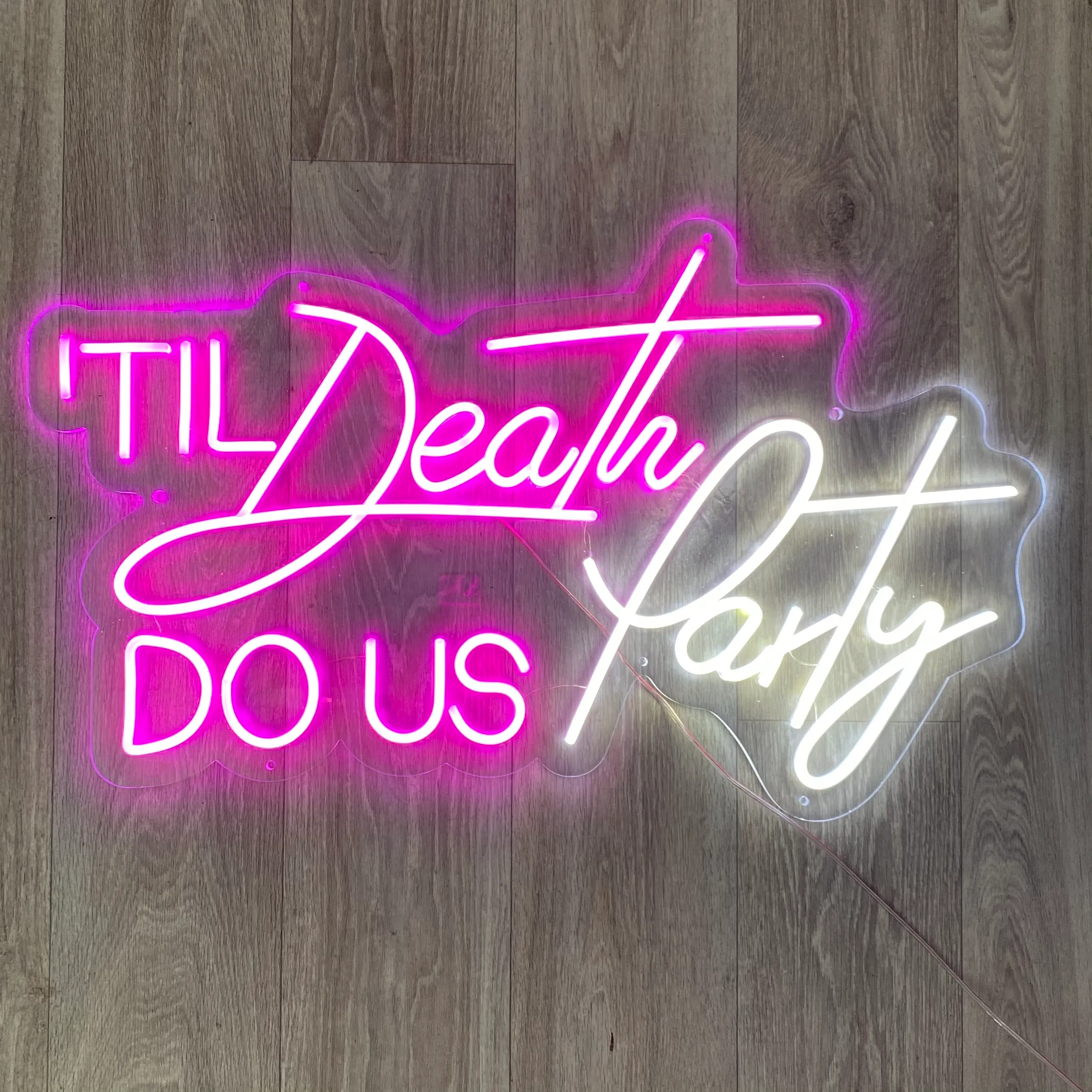 Til Death Do Us Party Neon Sign