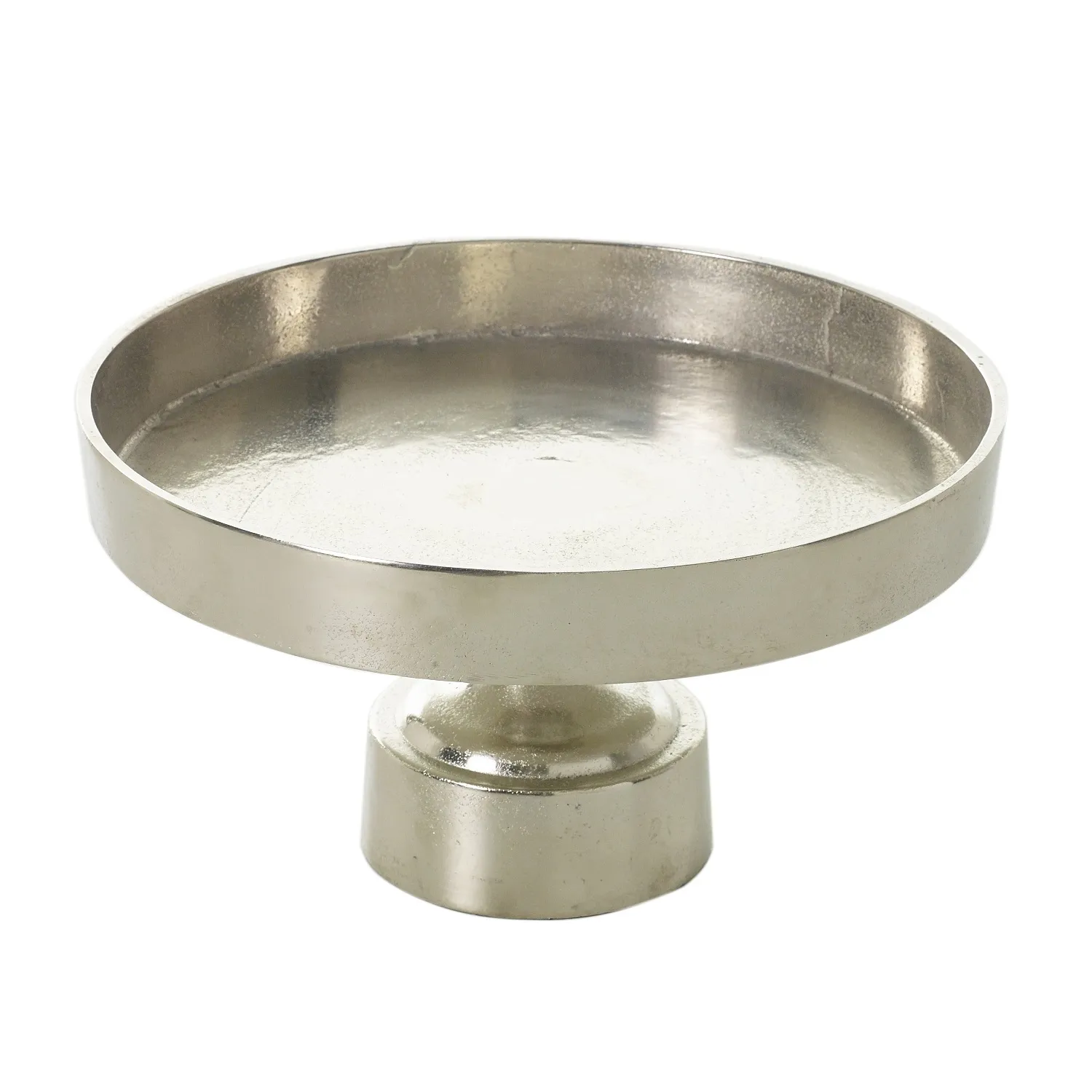 Fuse Metal Cake Stand Silver - 38cmDia
