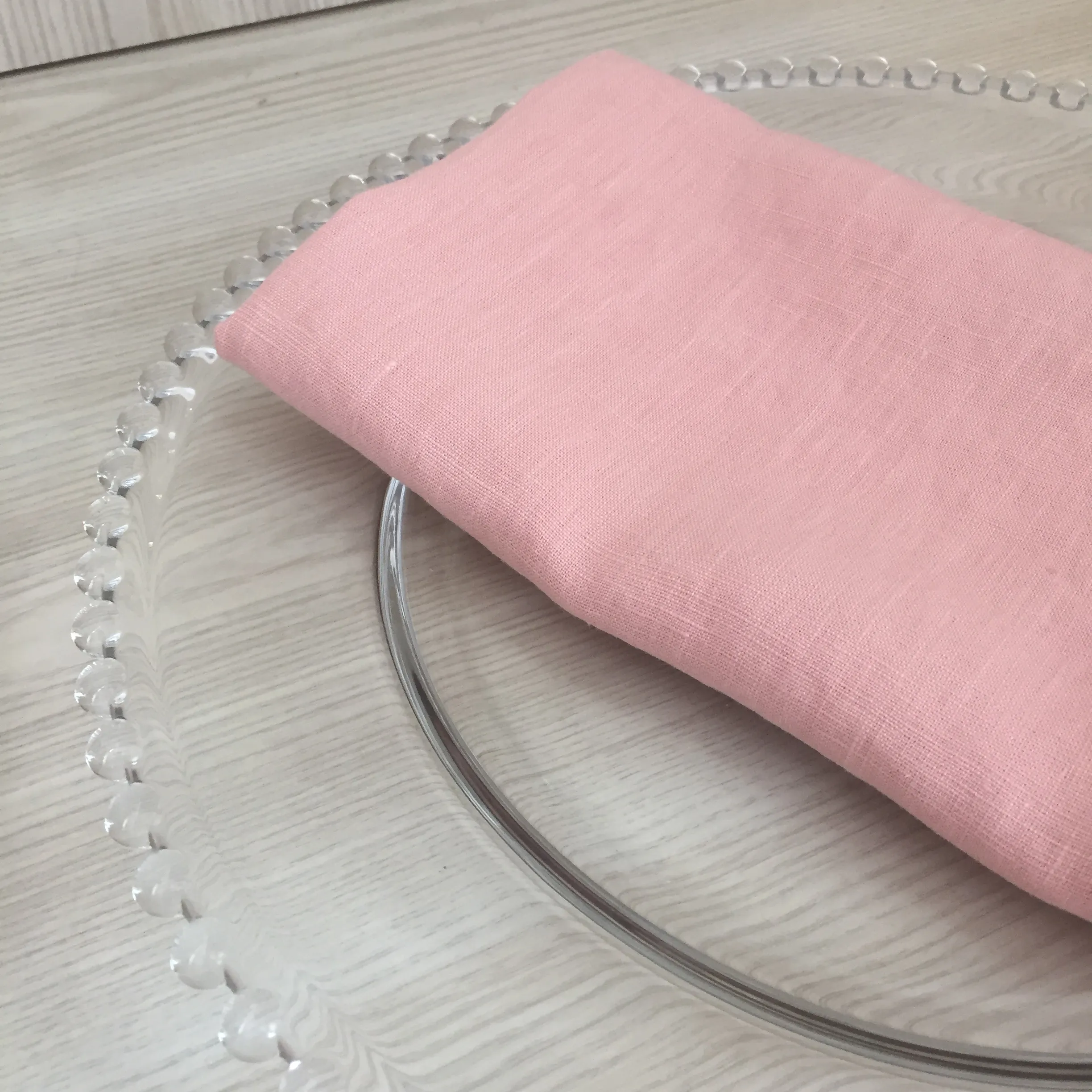 Stonewash Linen Napkin - Pink