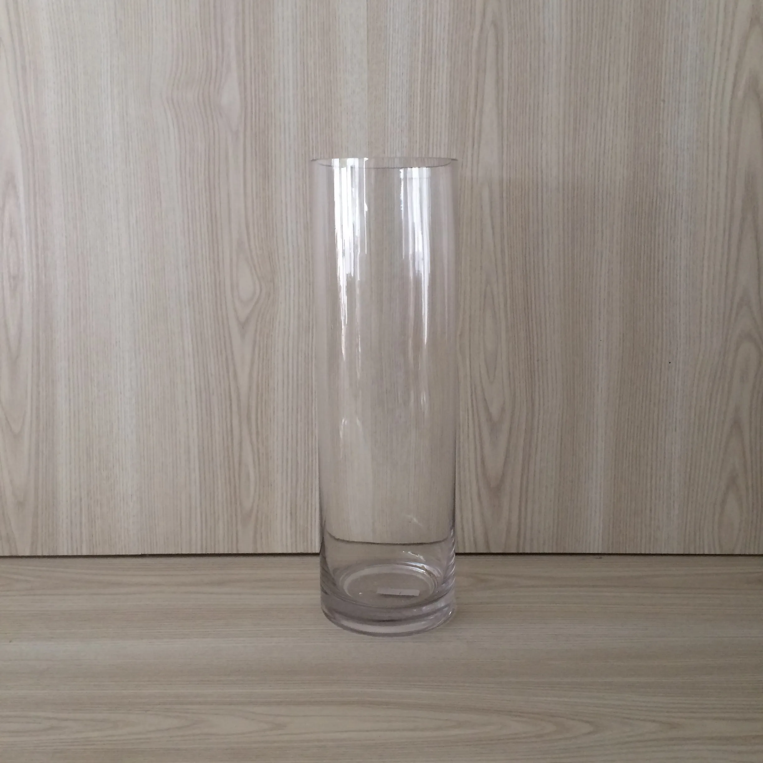 Cylinder Vase 10x30cmH - Clear