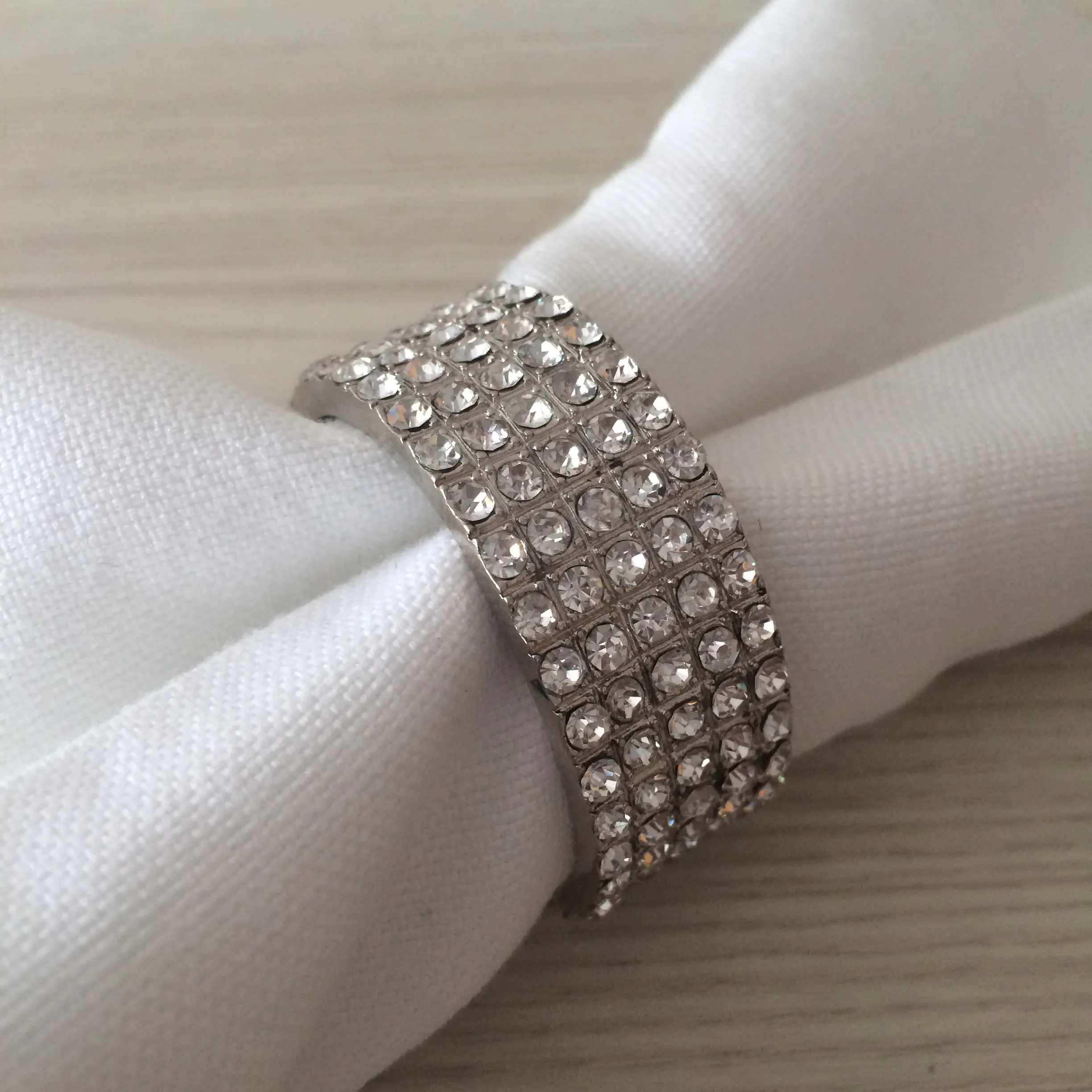Diamante Napkin Ring - 5 Row