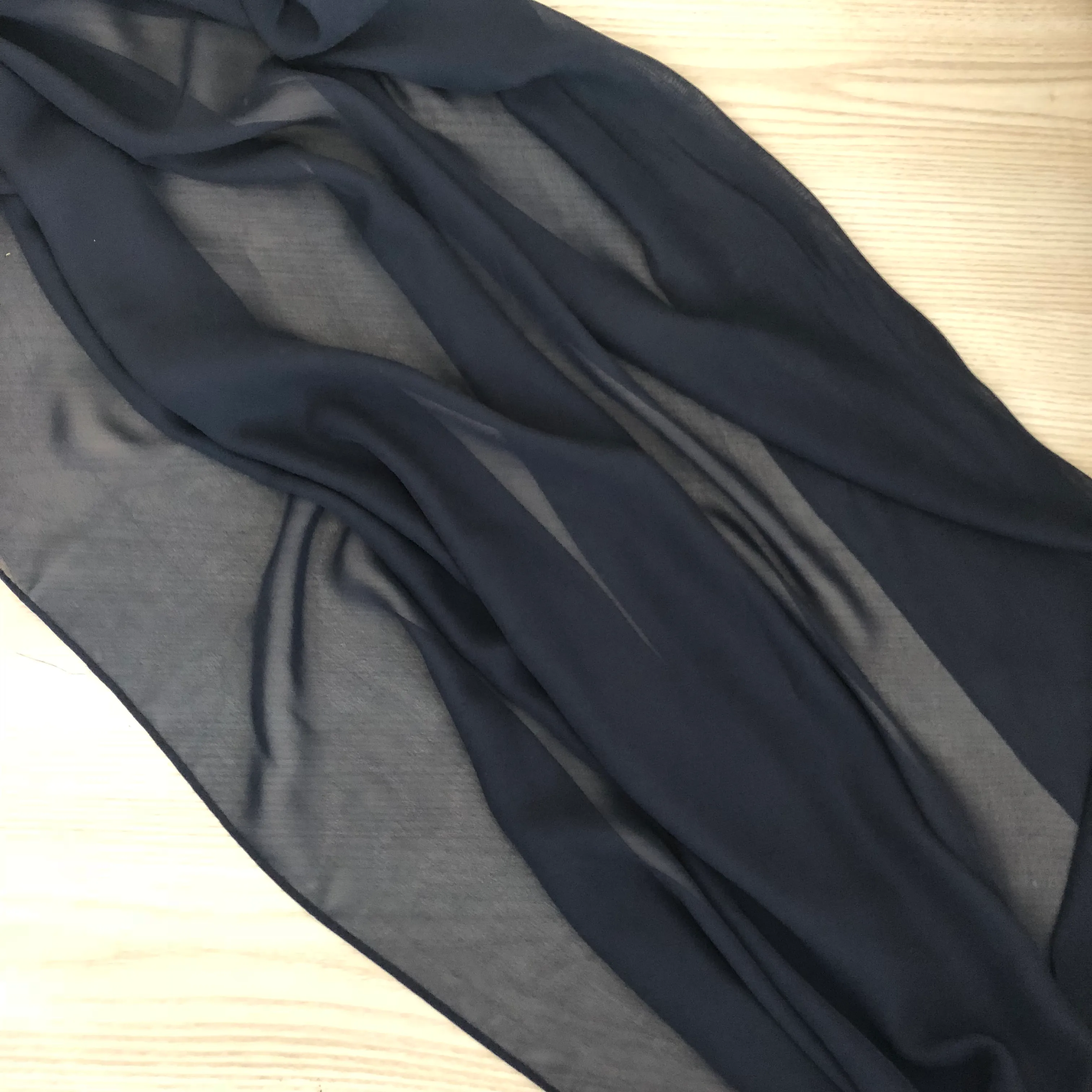 Chiffon Table Runner - Navy