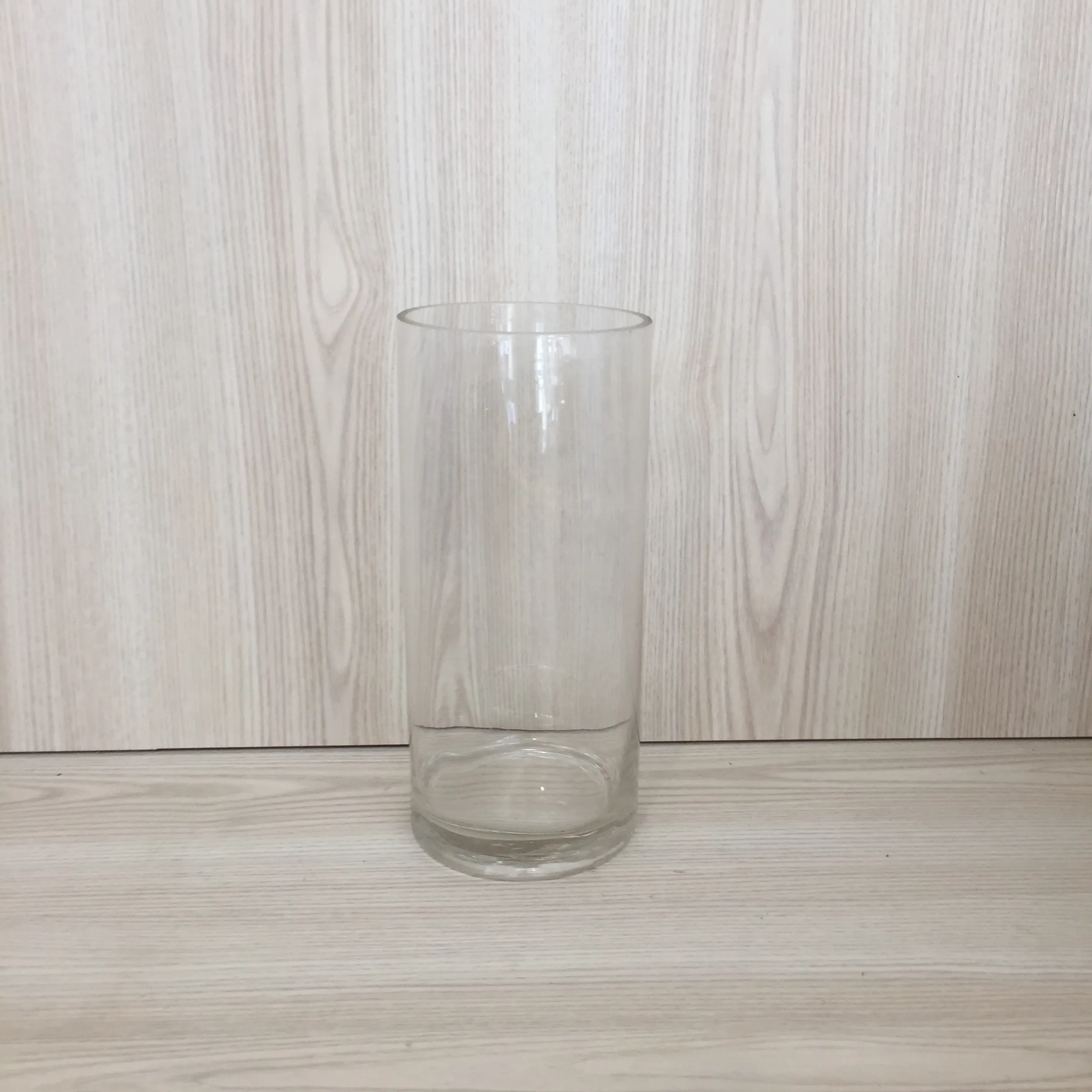 Cylinder Vase 10x25cmH - Clear