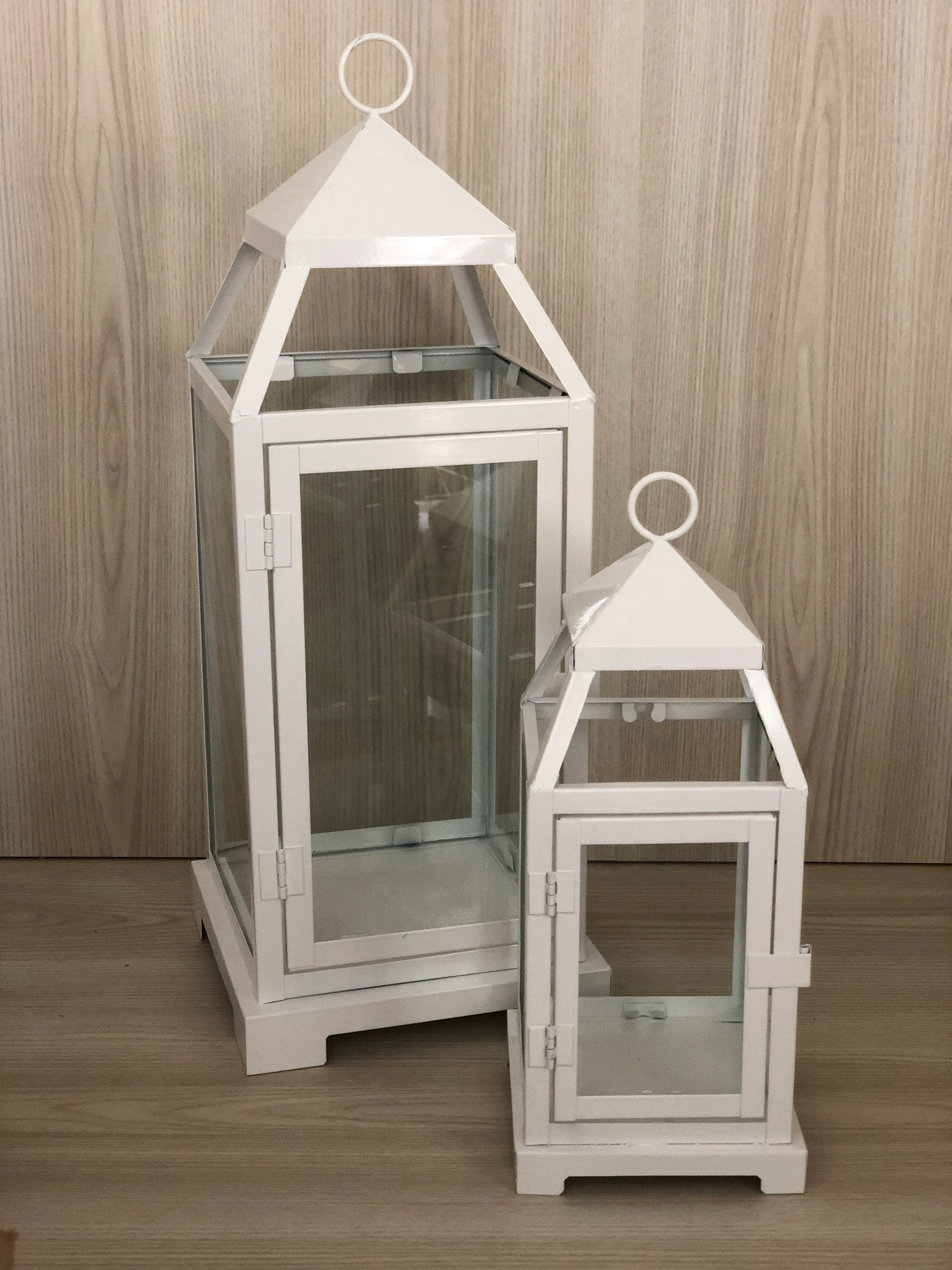 Metal Lantern White - Two Sizes