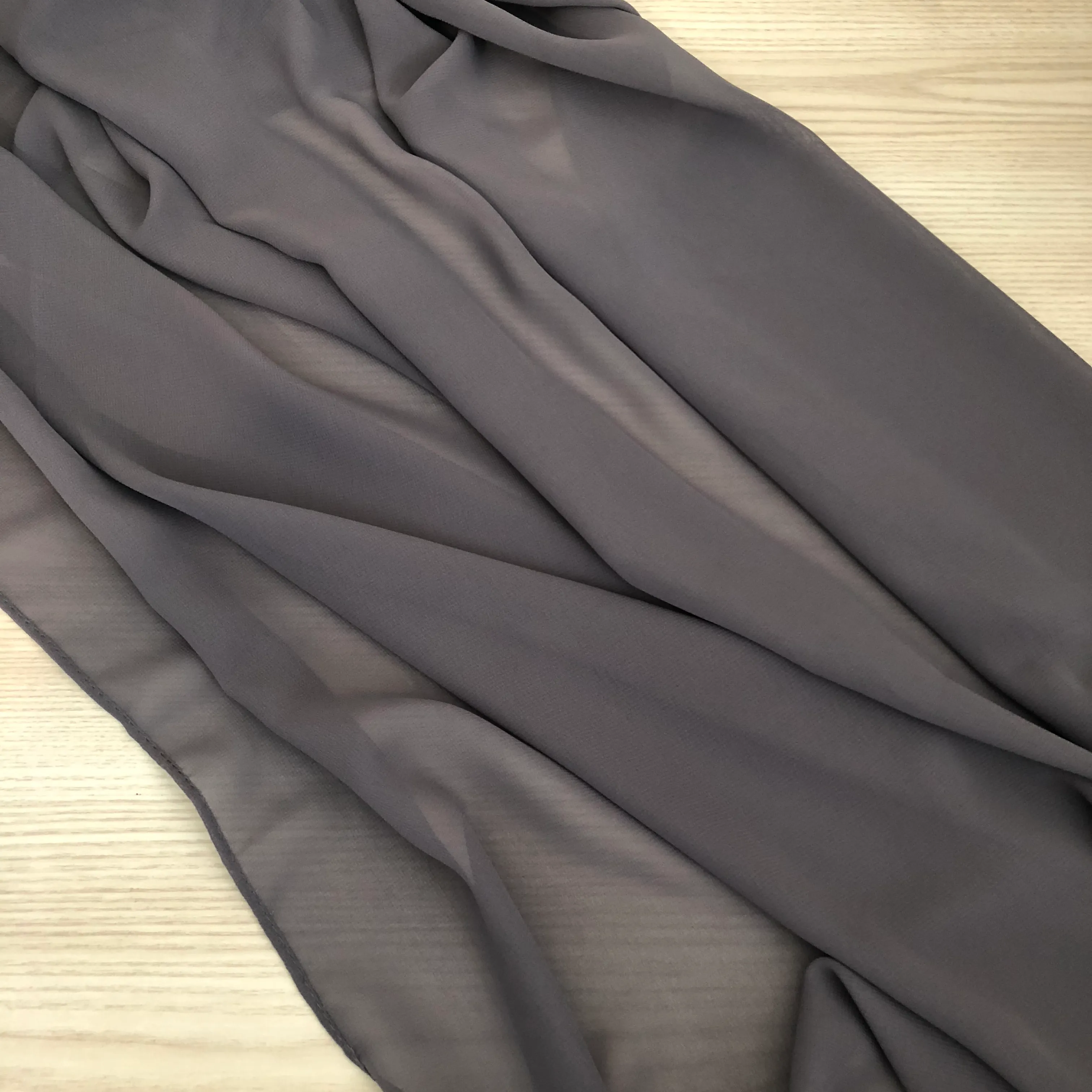 Chiffon Table Runner - Dark Grey