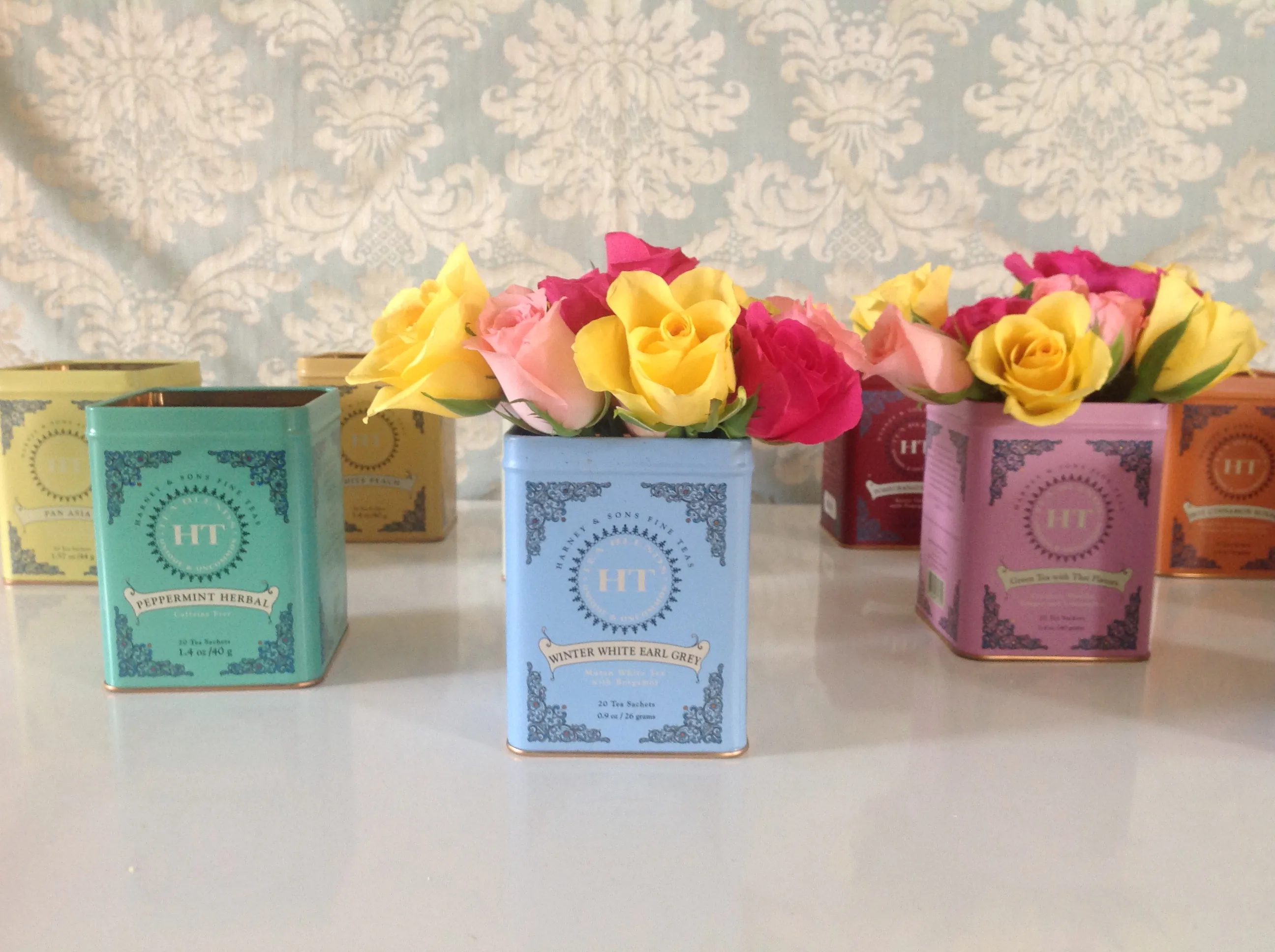 Harney & Sons Tea Canister Vase - Assorted Colours