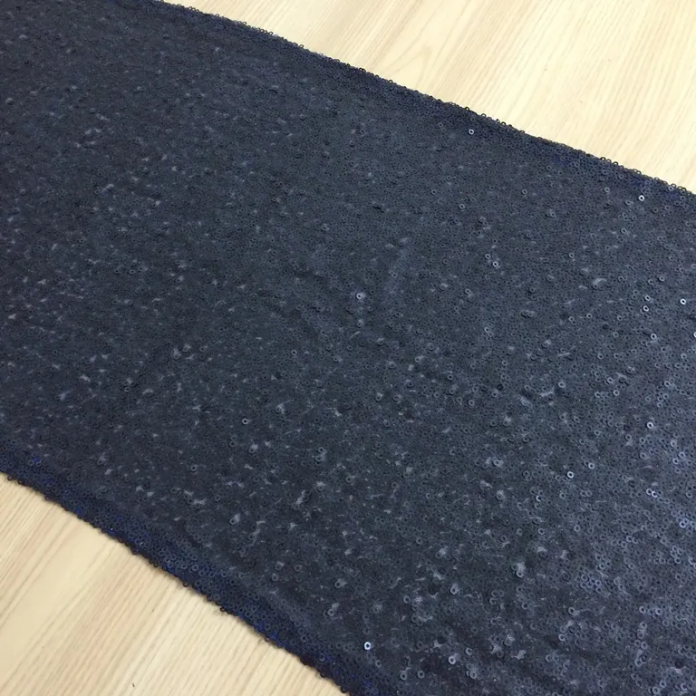 Sequin Table Runner - Matte Navy