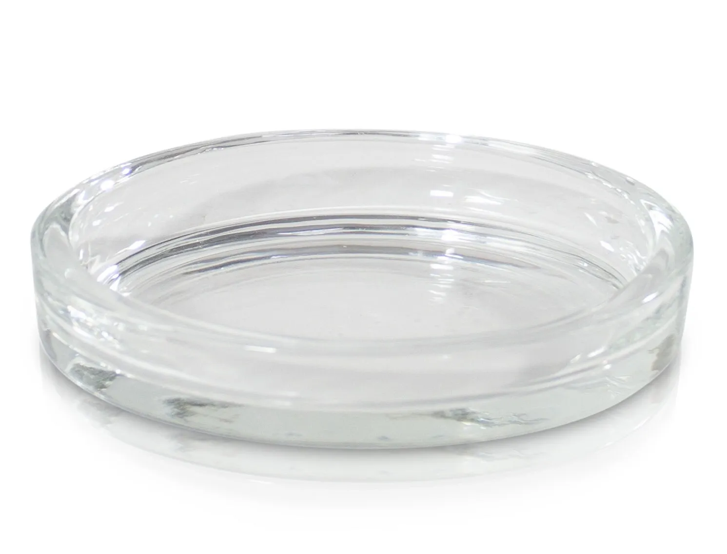 Modern Glass Pillar Plate - Medium