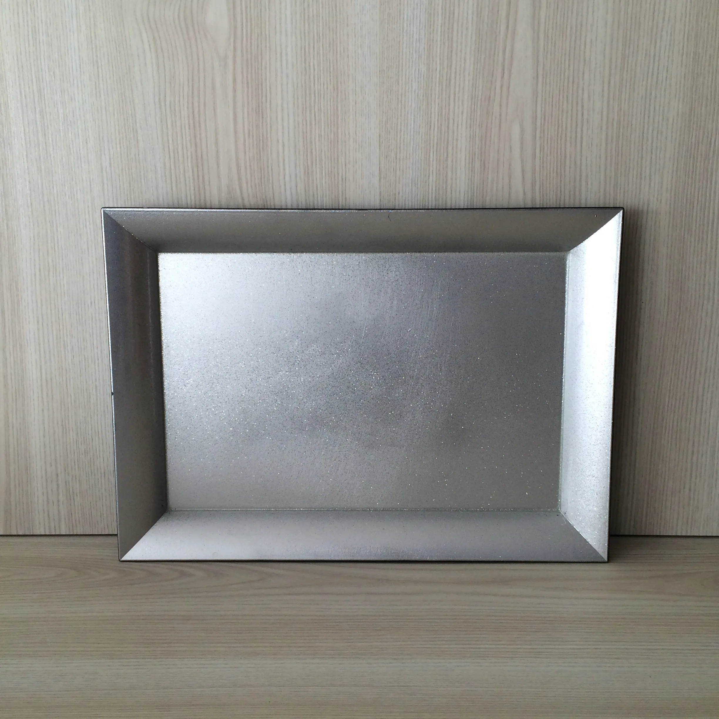 Glitter Rectangle Platter - Silver