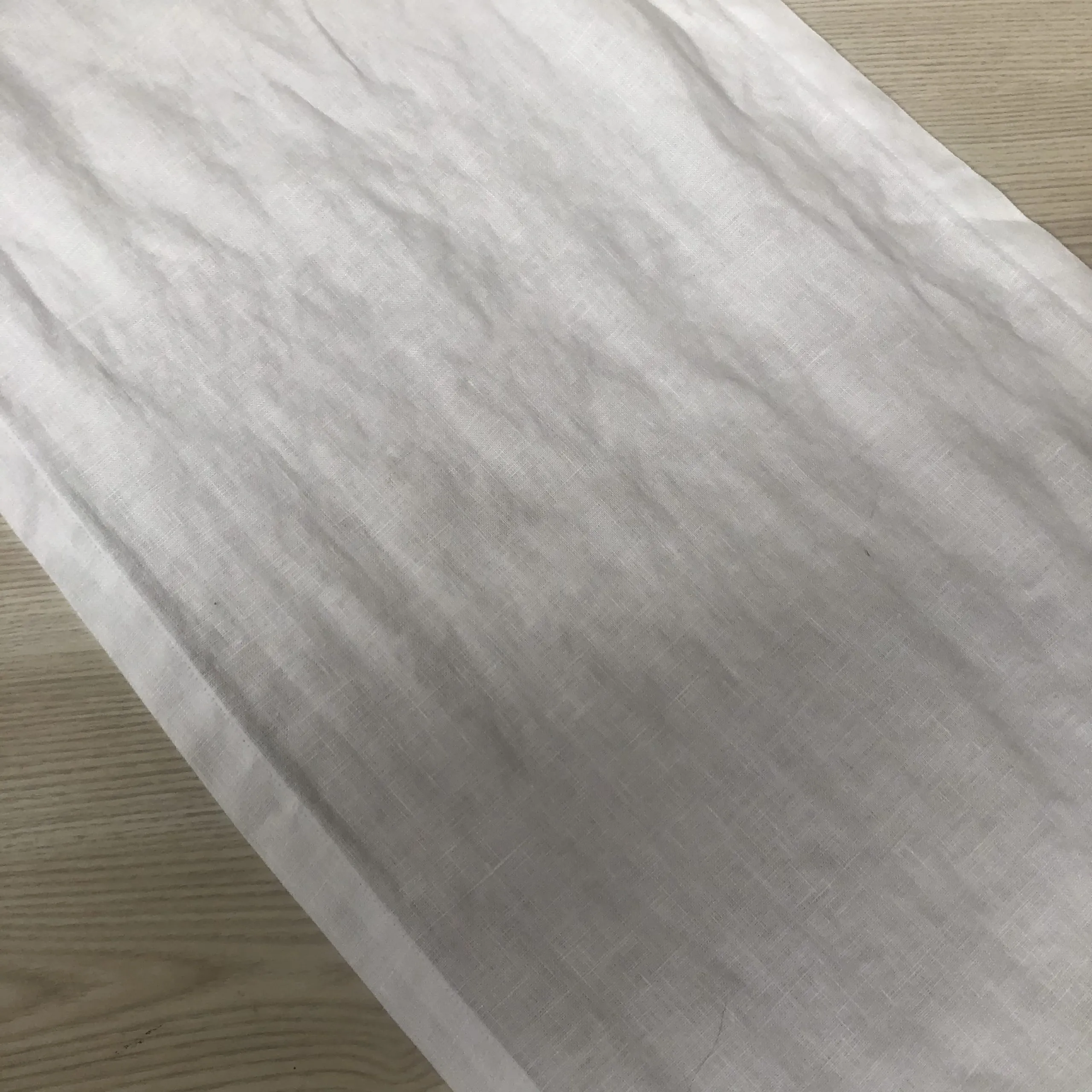 Stonewash Linen Table Runner - White