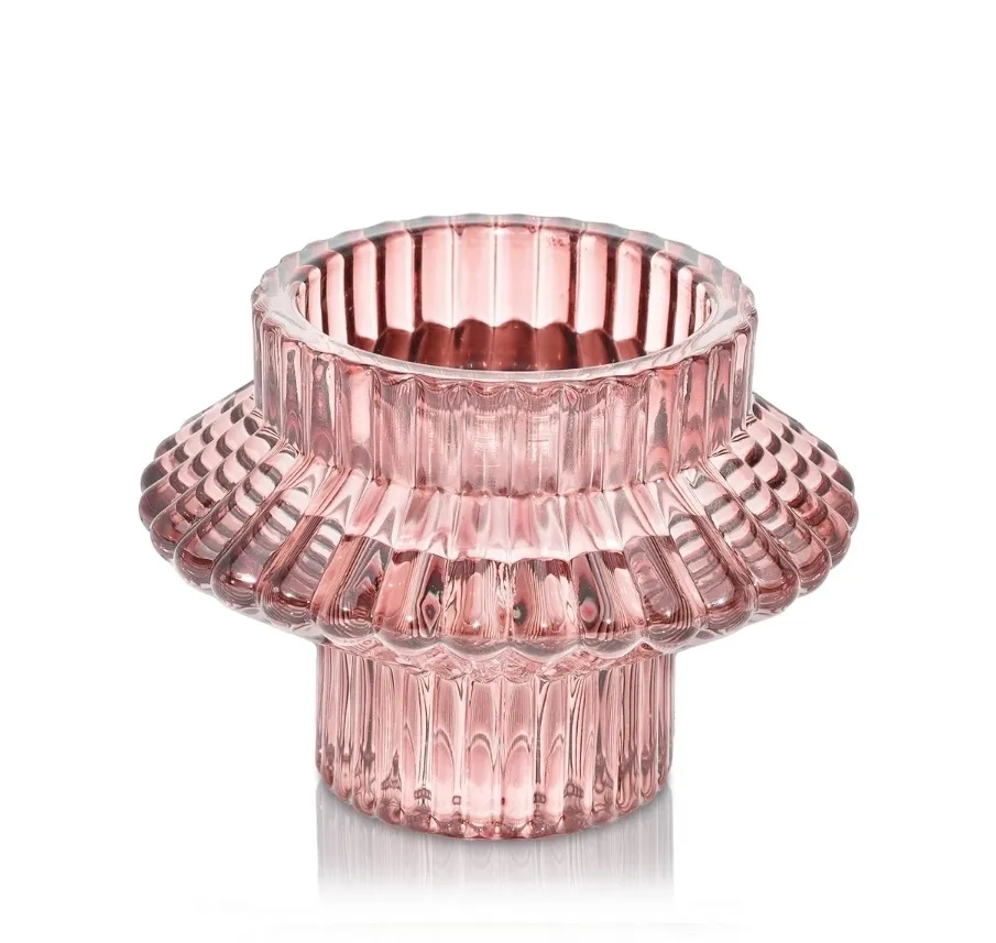 Aida Reversible Candleholder - Rosé