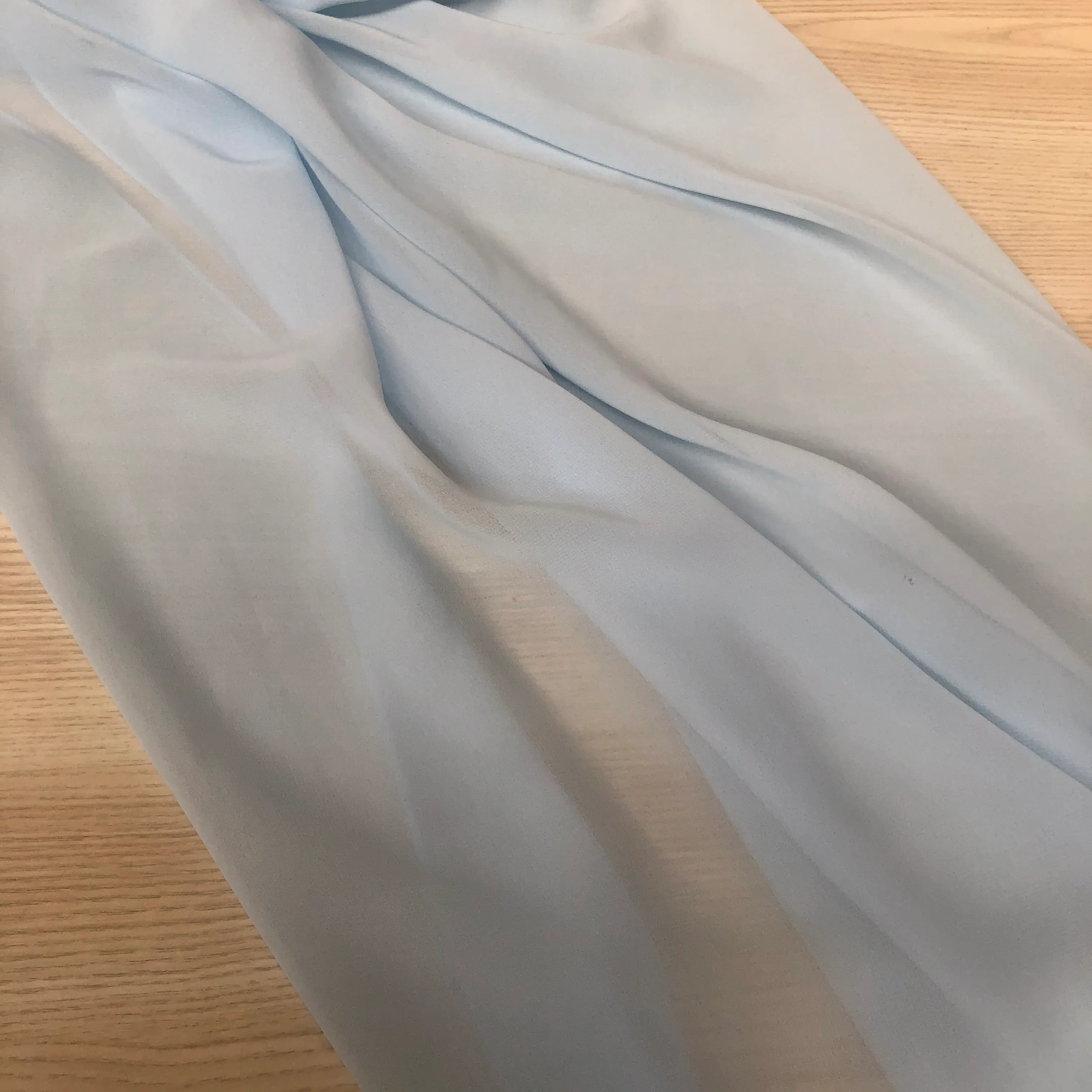 Chiffon Table Runner - Pale Blue