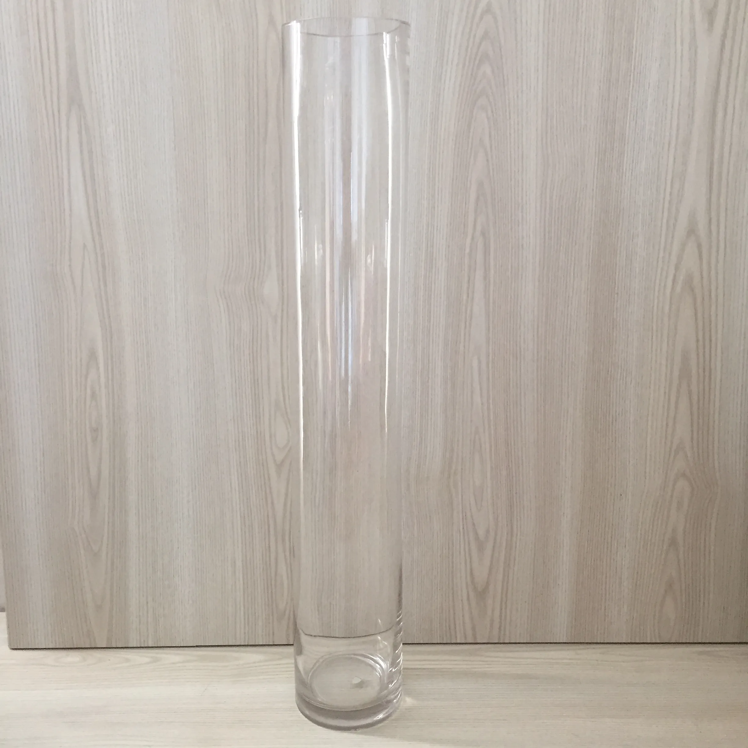 Cylinder Vase 10x60cmH - Clear