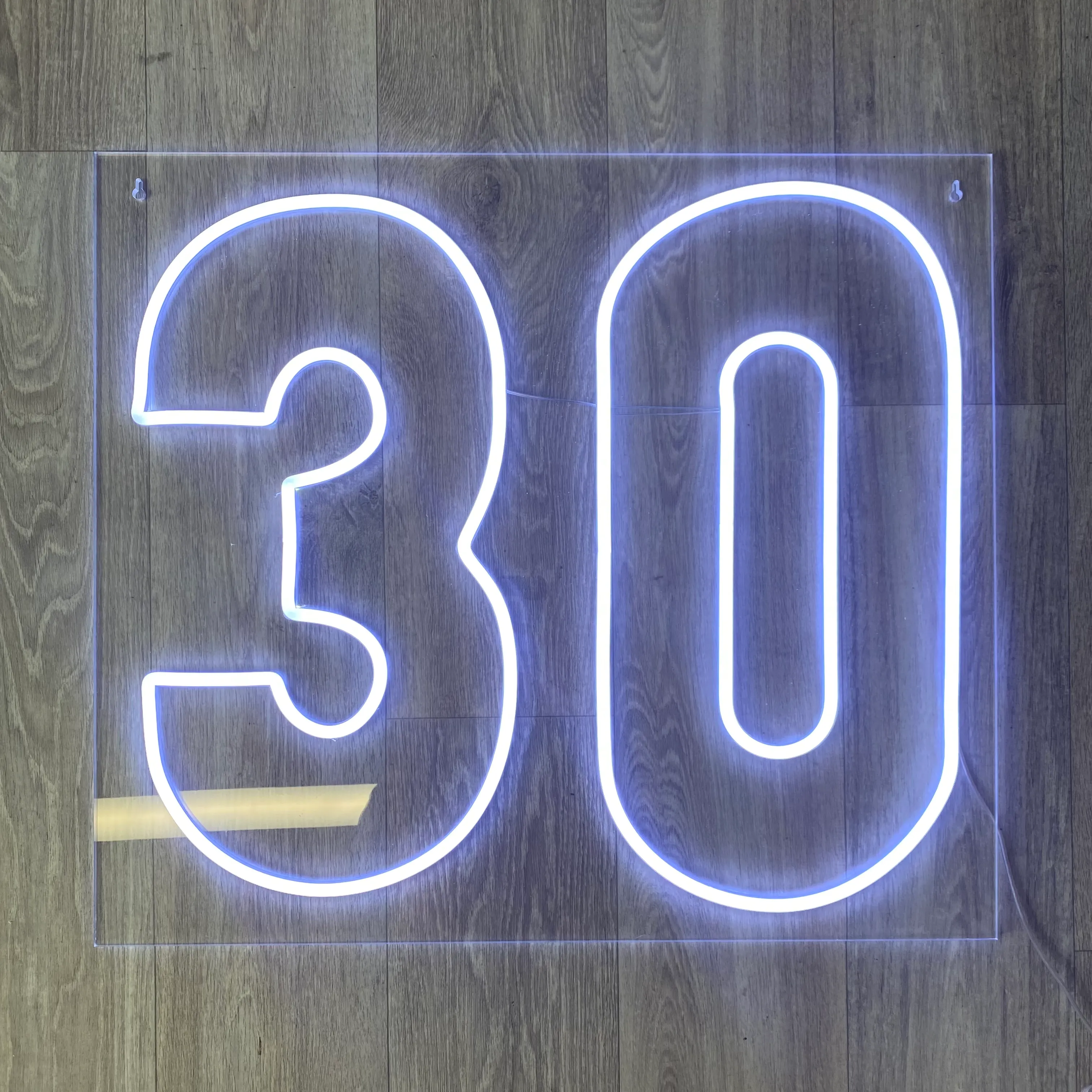 30 Neon Sign - Cool White