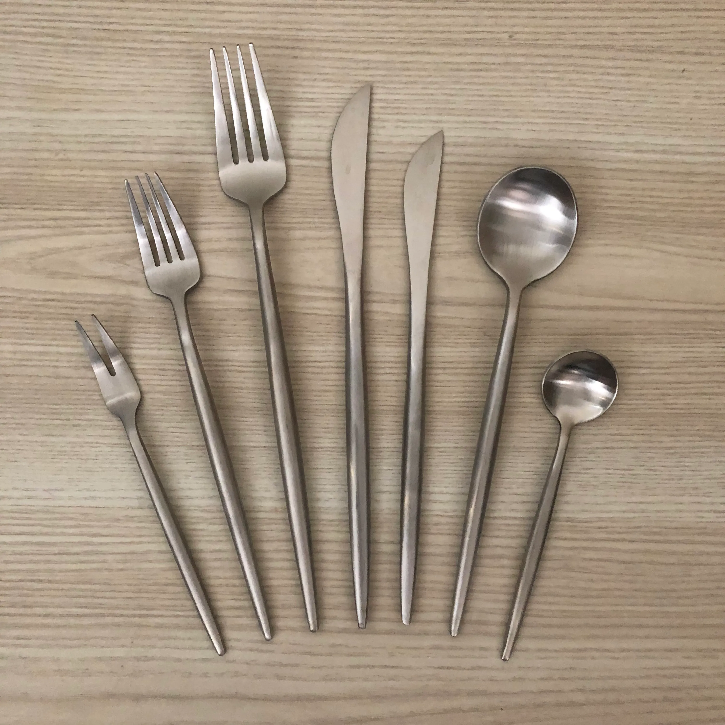 Aero Matte Silver Cutlery
