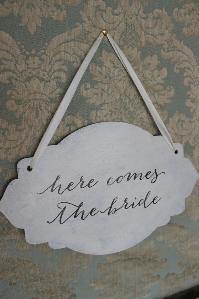 Here Comes The Bride Sign