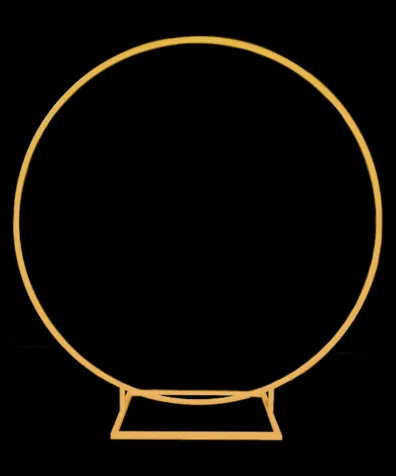 Round Wedding Arch Frame - Gold