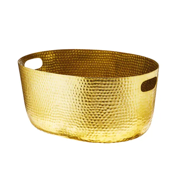 Gold Hammered Drinks Tub