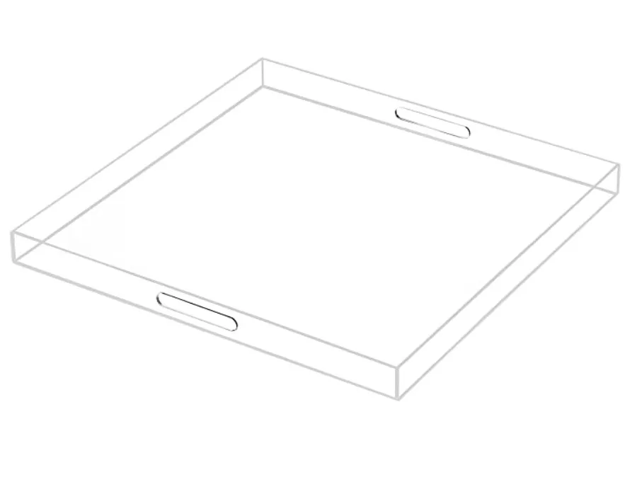 Acrylic Champagne Tower Drip Tray - three sizes