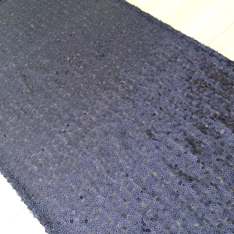 Sequin Table Runner - Shiny Navy
