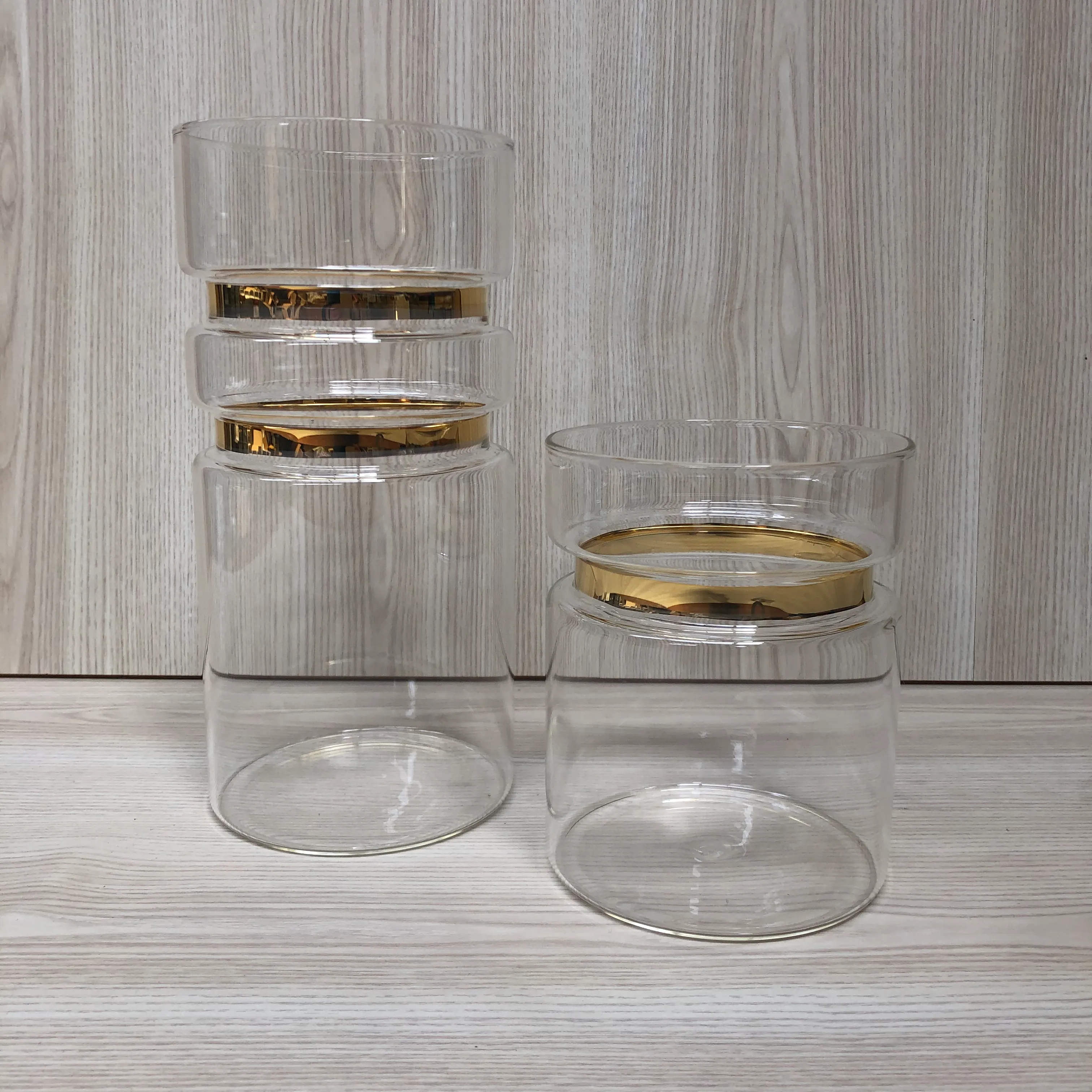 Milano Gold Rim Vase - two sizes