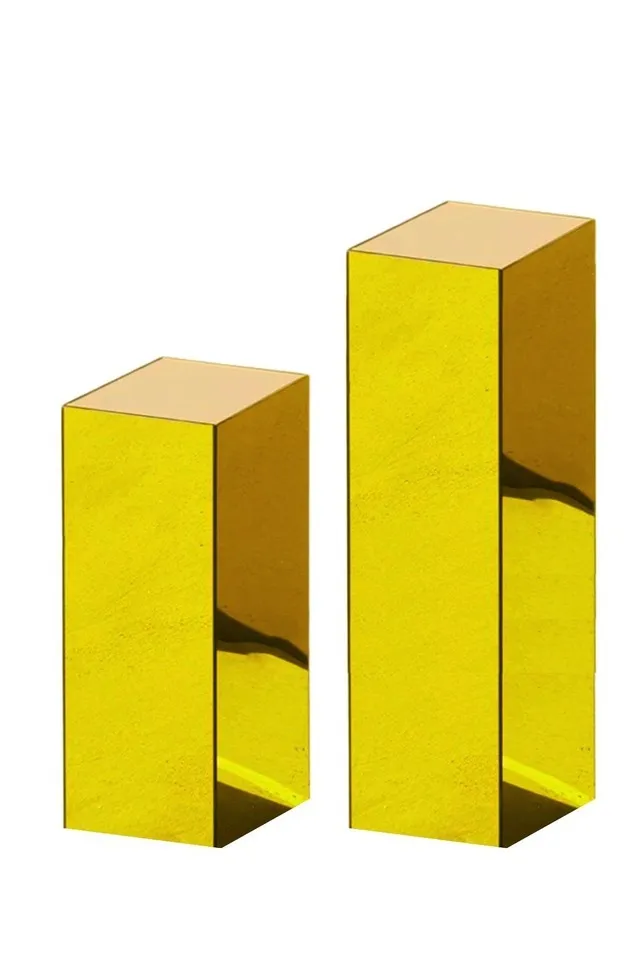 Gold Mirror Acrylic Plinth - two sizes