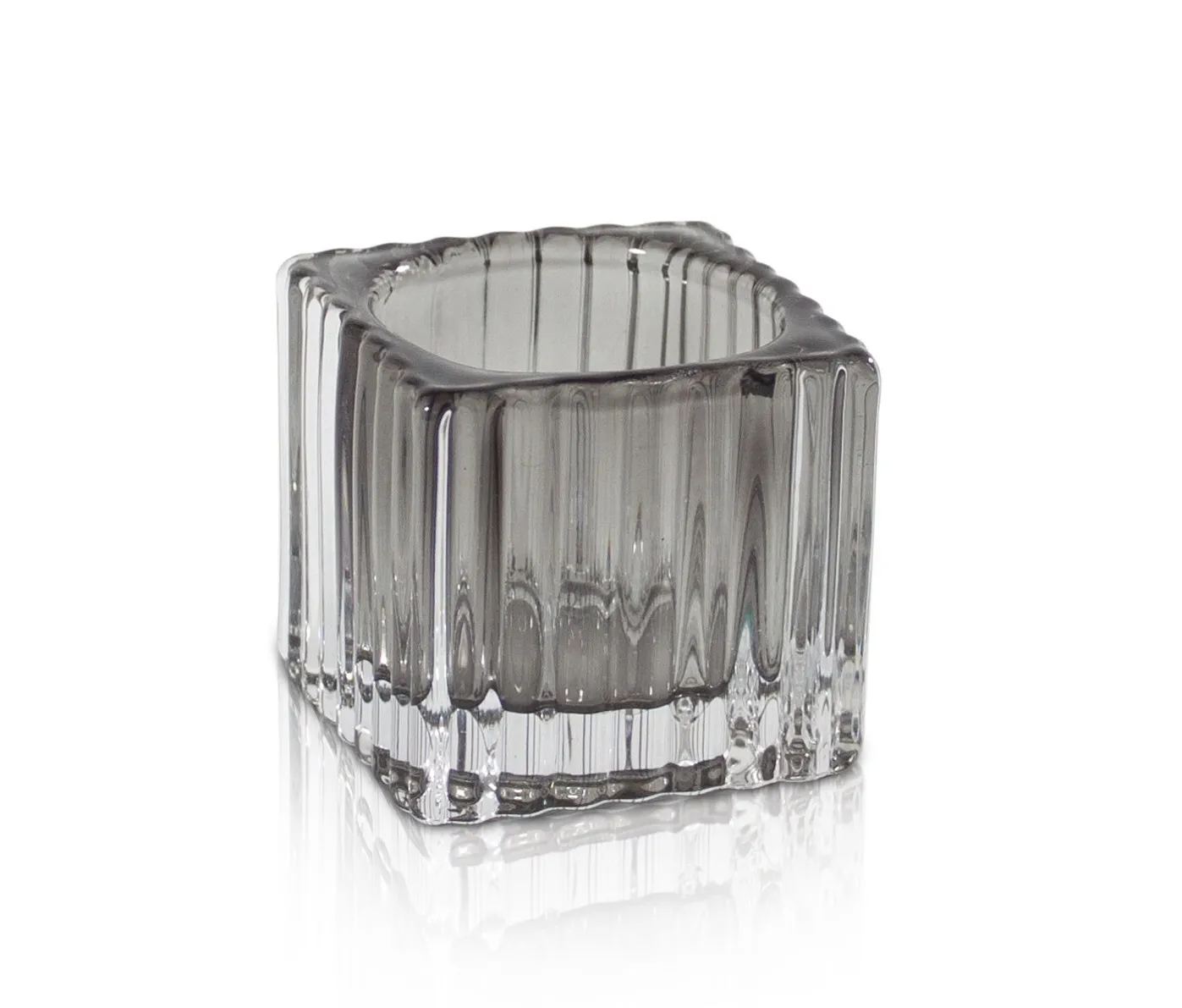 Gio Tealight Holder - Smoke Grey