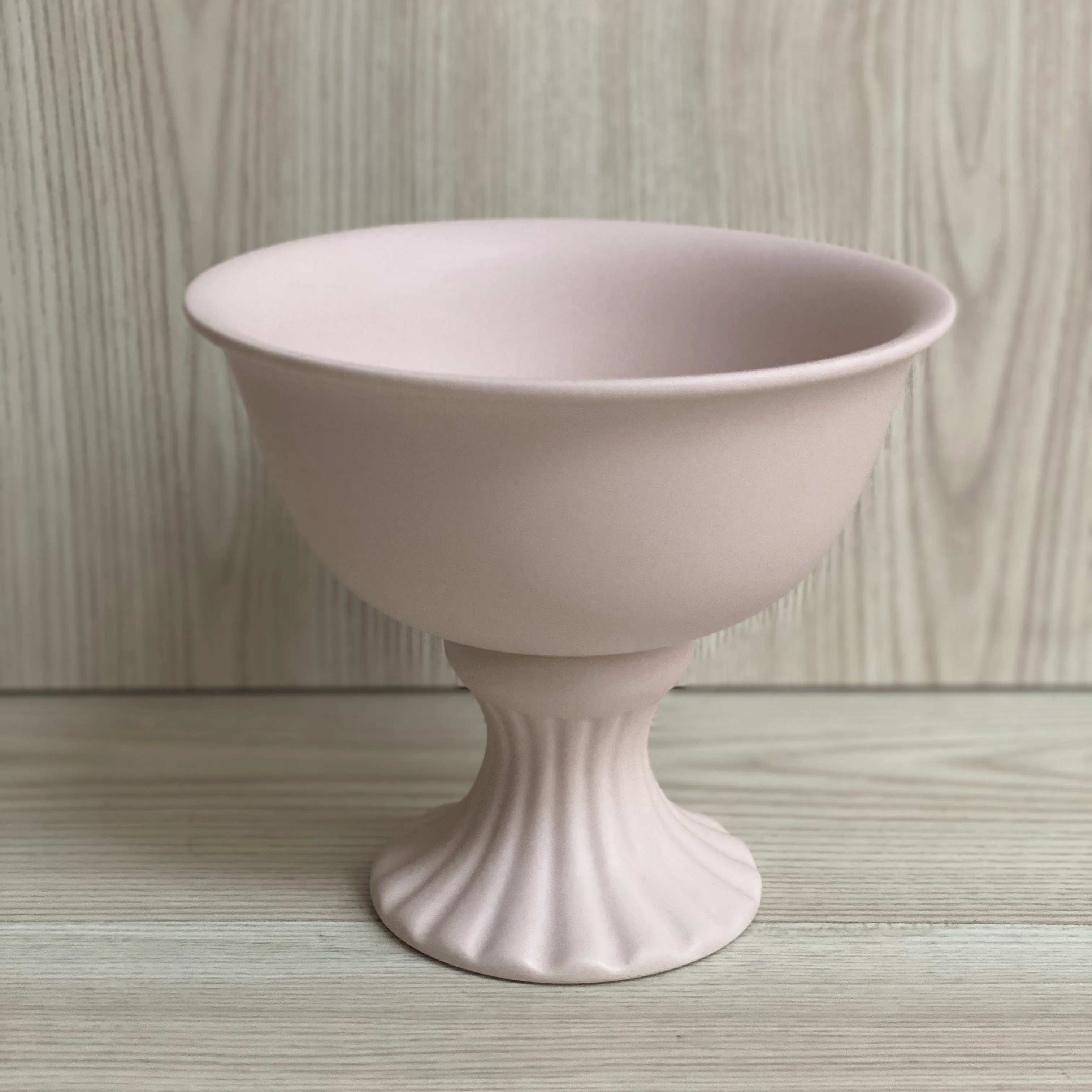 Clara Compote Vase - Beige Blush