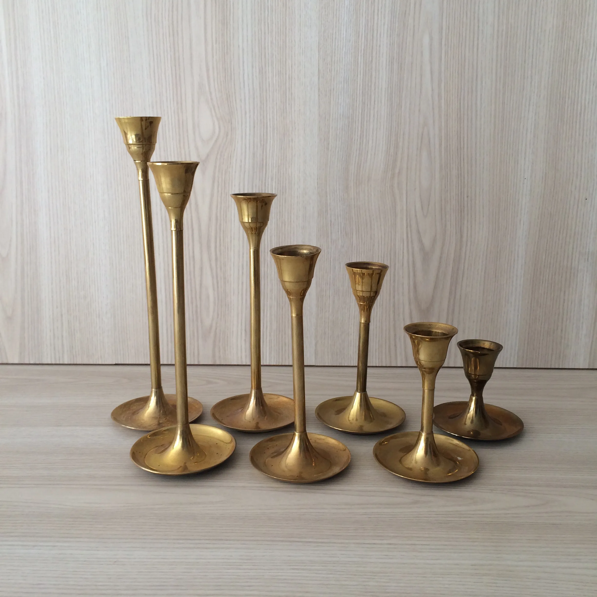Vintage Brass Taper Candlestick